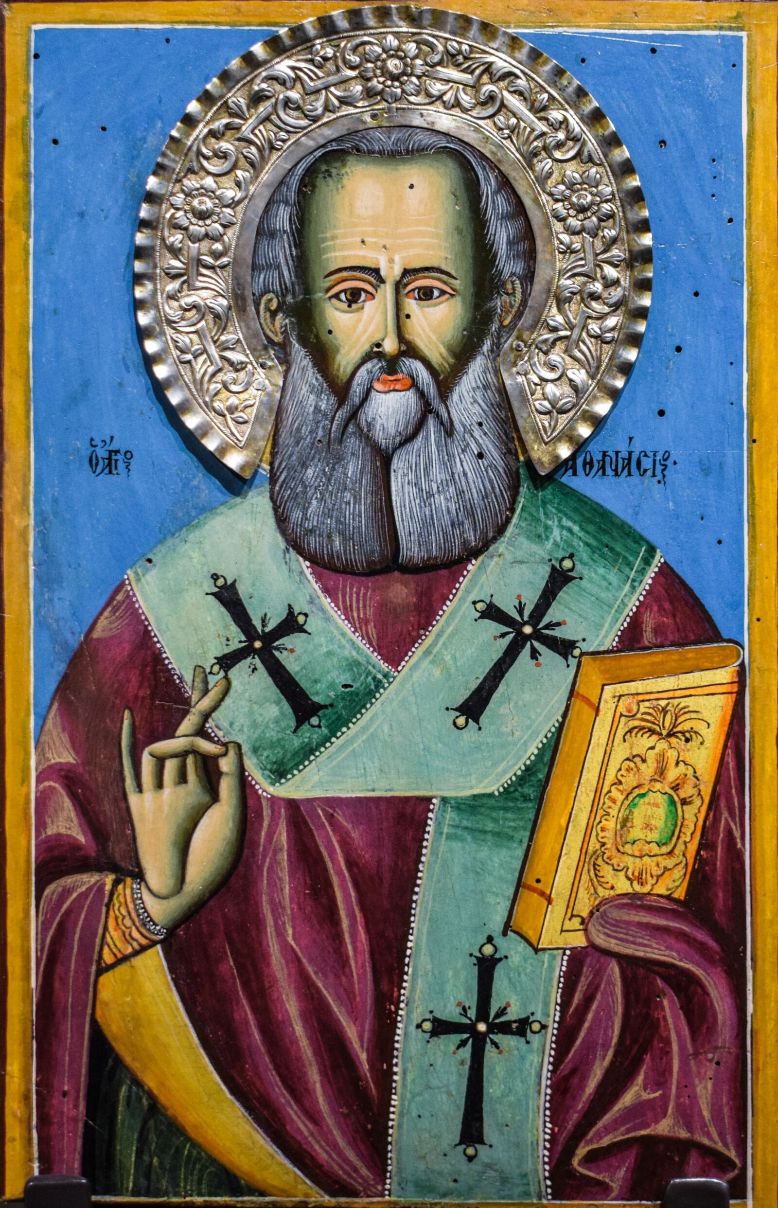 Nikon D3300 sample photo. Saint athanasios, icon, religion photography