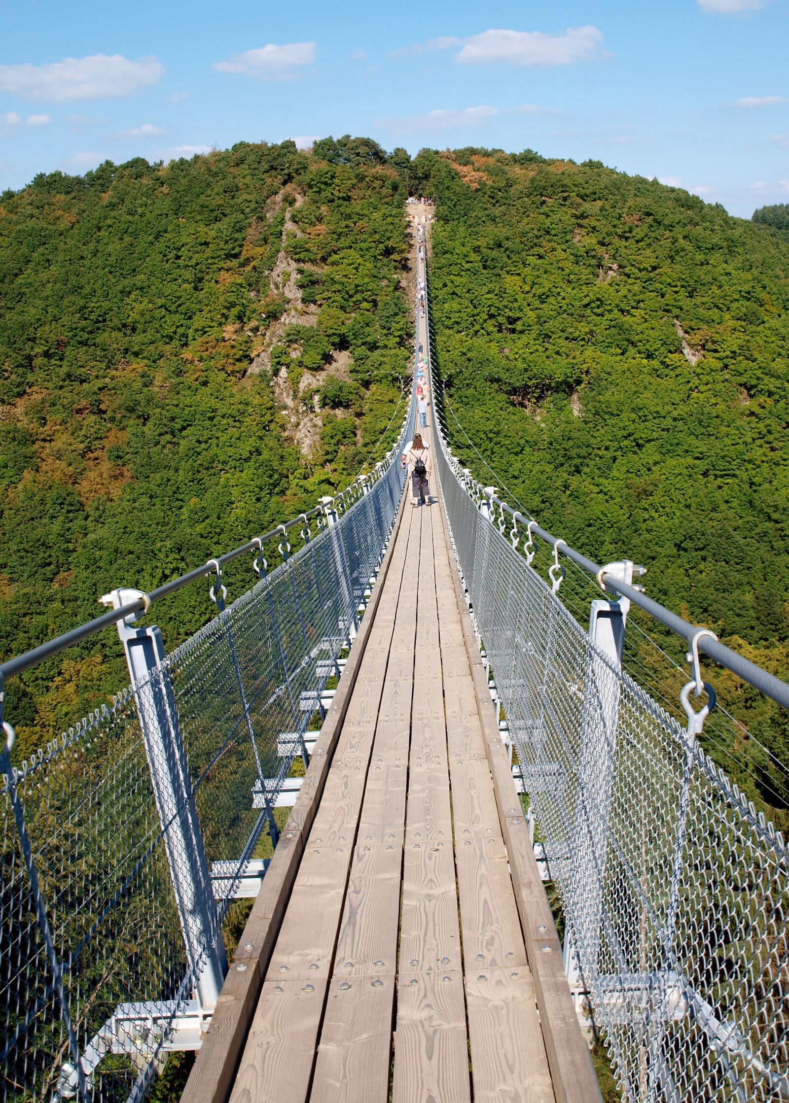 Olympus E-520 (EVOLT E-520) sample photo. Bridge, suspension bridge, cross photography