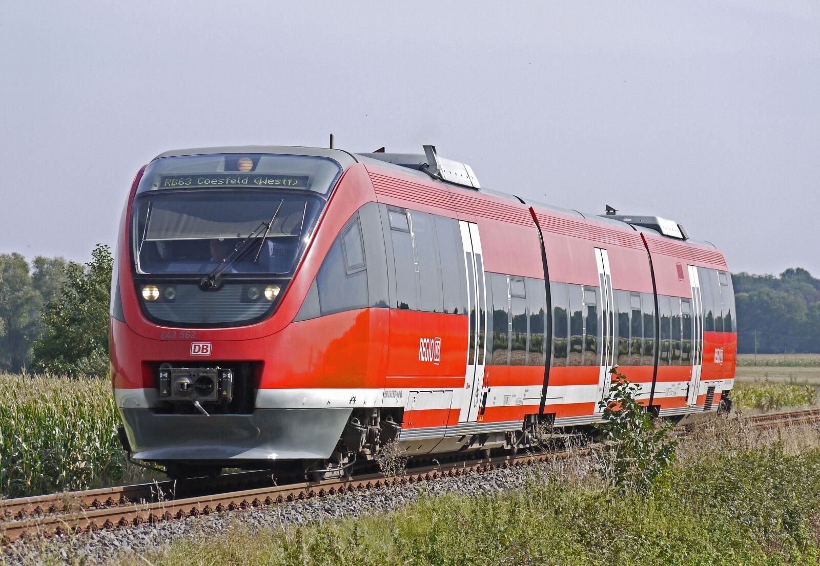 Panasonic Lumix DMC-G1 sample photo. Regional train, rail- cars photography