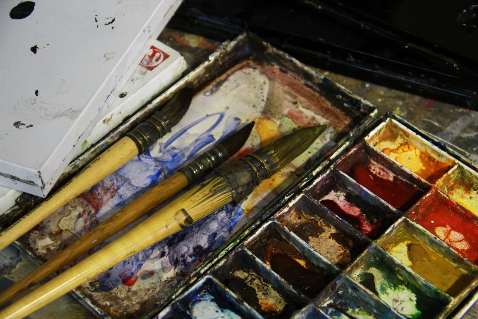 Canon EOS 7D sample photo. Art, watercolor, brushes photography