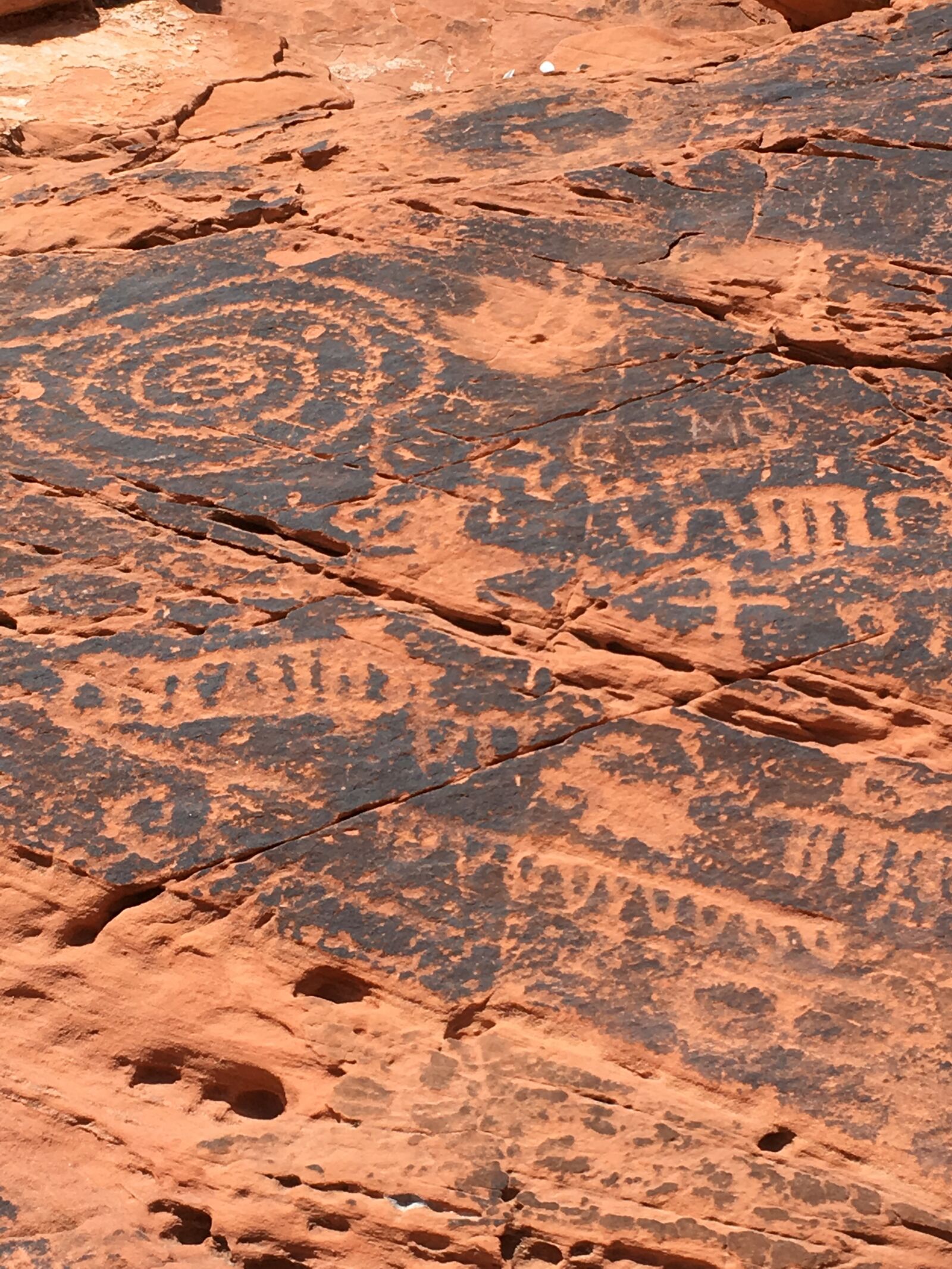 iPhone SE back camera 4.15mm f/2.2 sample photo. Petroglyph, rock art, desert photography