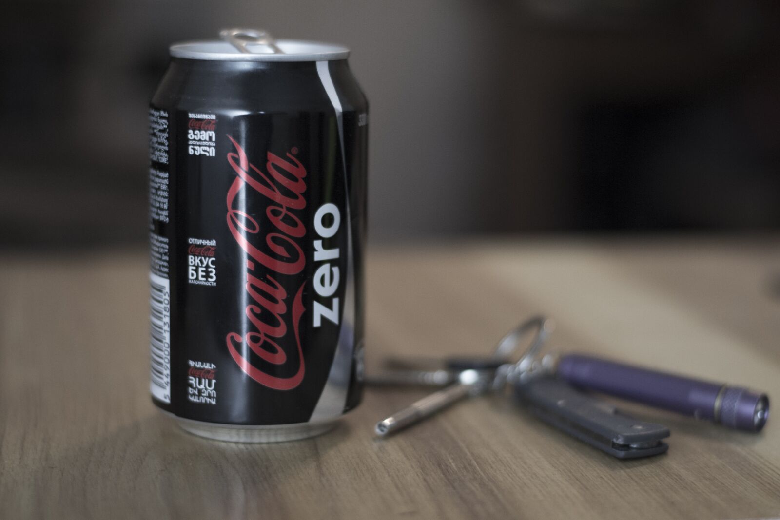 Nikon D3100 sample photo. Desk, cola, coke photography