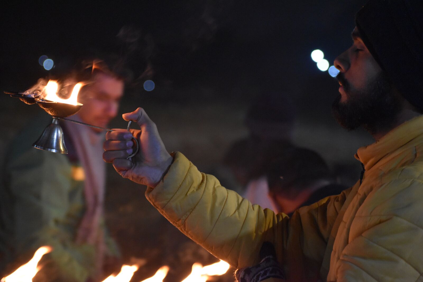 Nikon D5600 sample photo. Aarti, ganga aarti, ganga photography