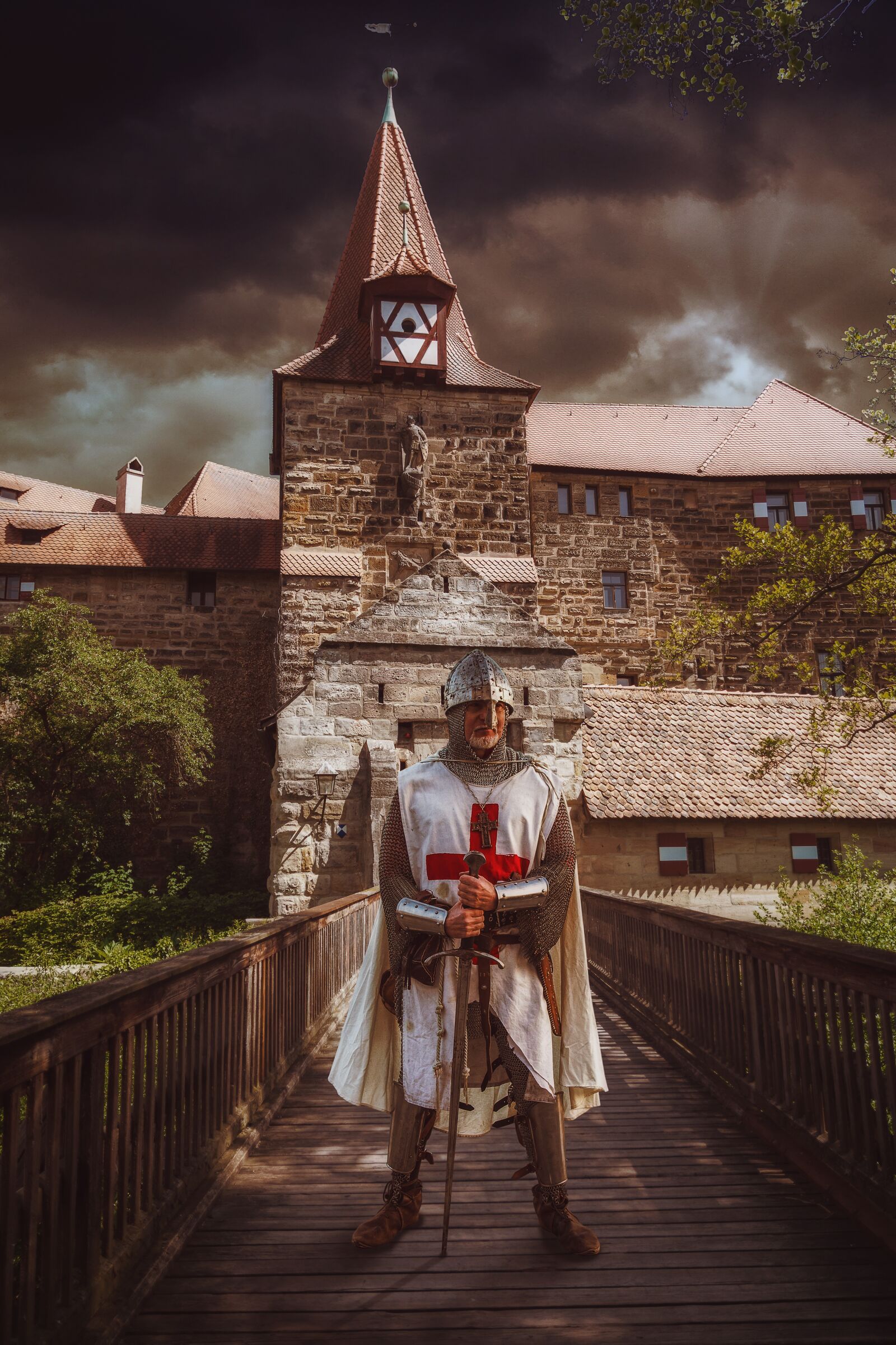Nikon D5300 sample photo. Composing, castle, photomontage photography