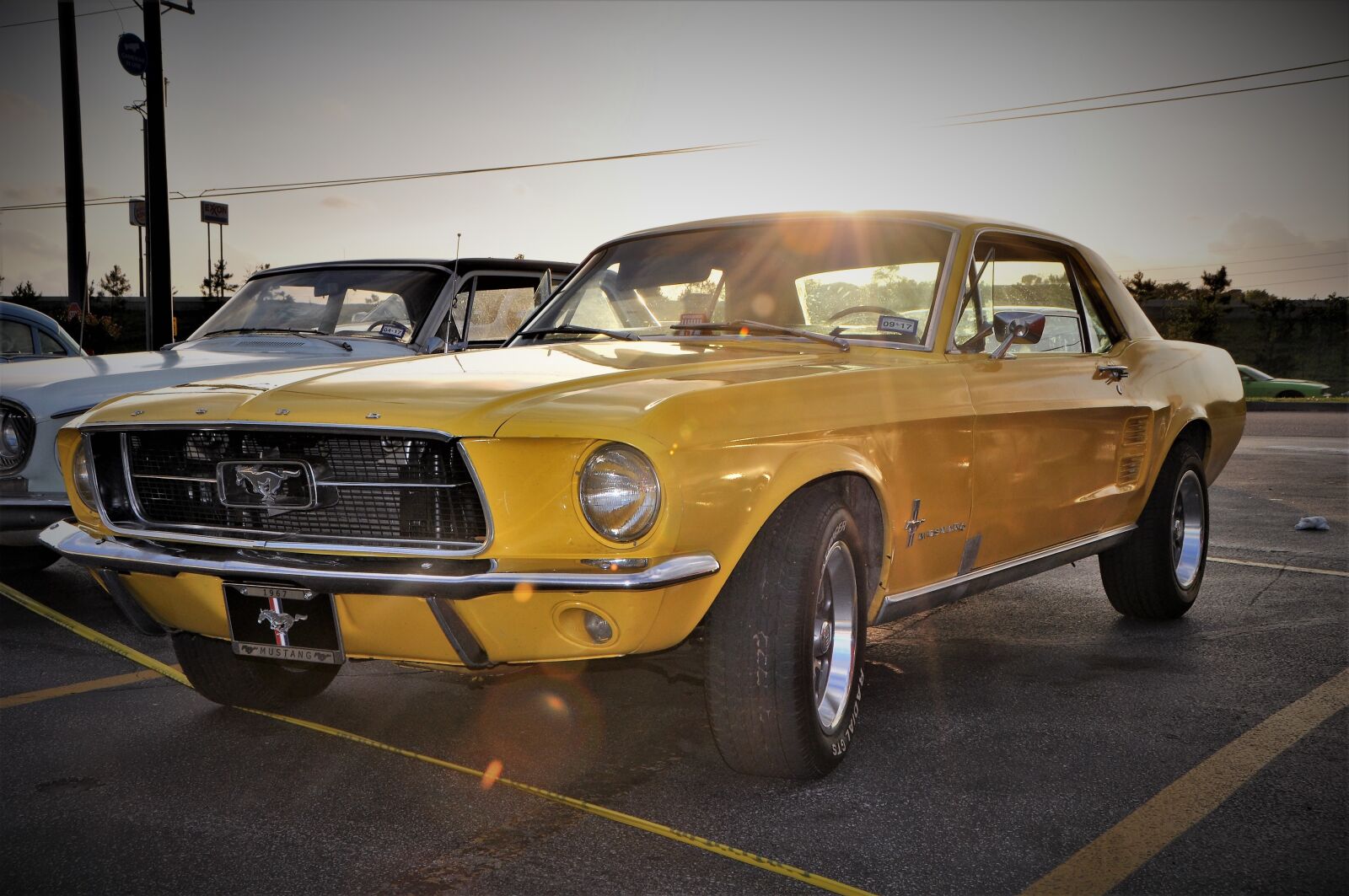 Nikon D90 sample photo. Yellow, muscle car, hot photography