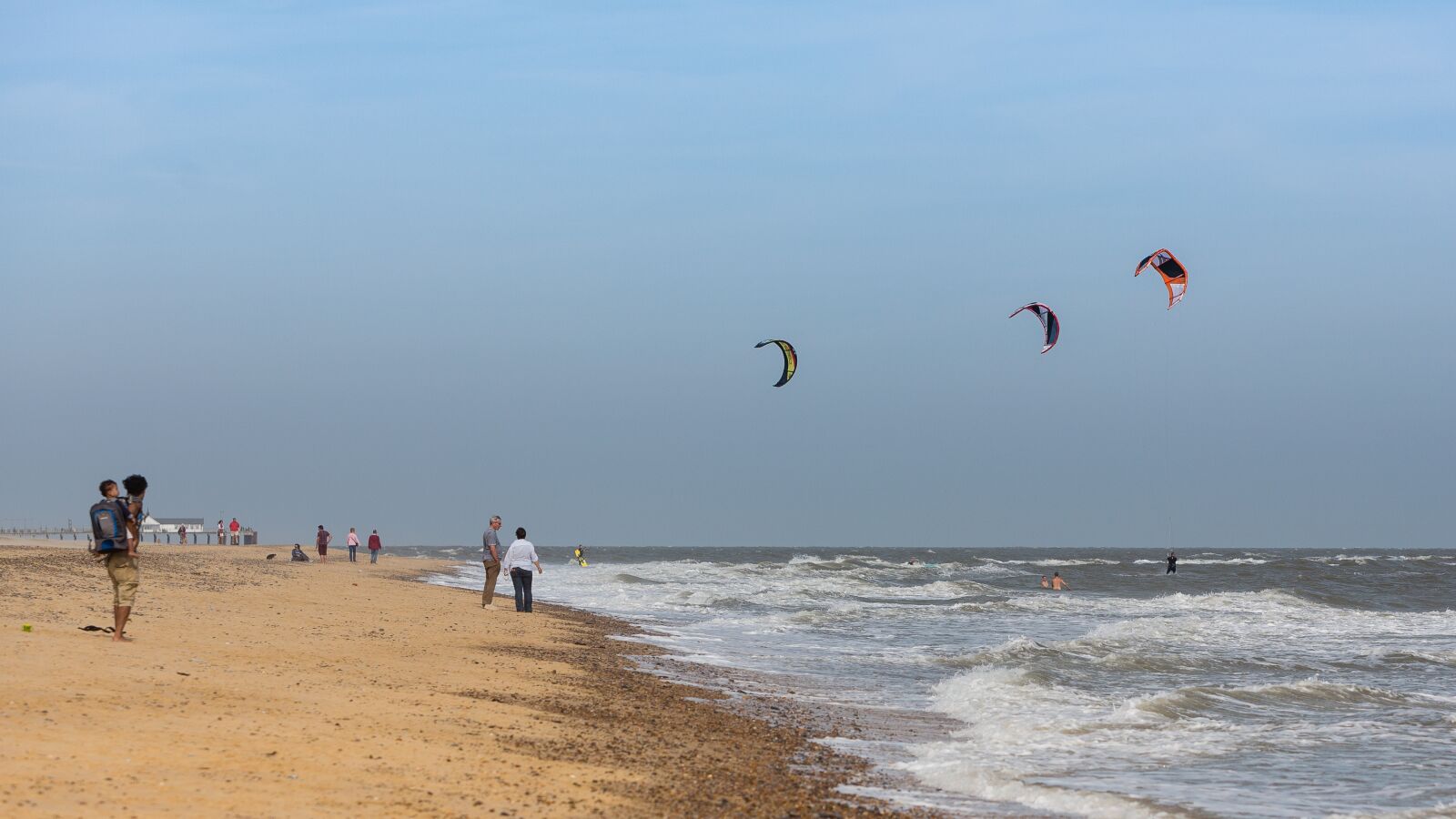 Canon EF 70-200mm F2.8L IS USM sample photo. Kite surfing, sea, wind photography
