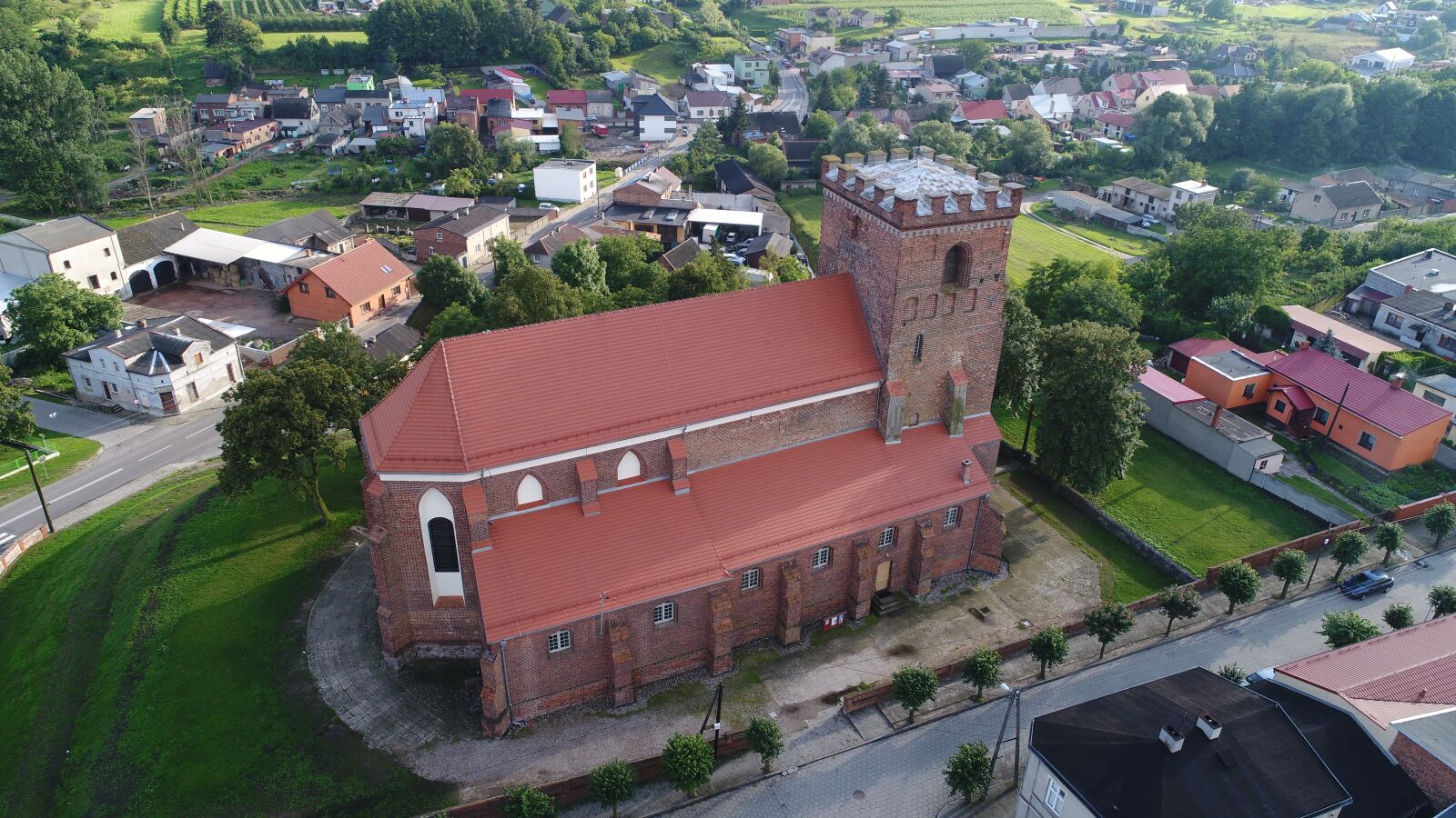 DJI FC6310 sample photo. Pyzdry pyzdry, fara, church photography