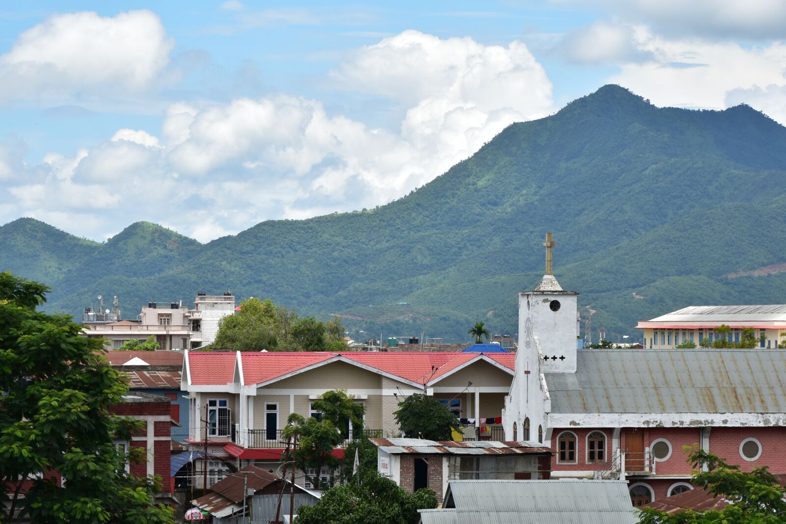 Nikon D5600 sample photo. Church, hill, sky photography