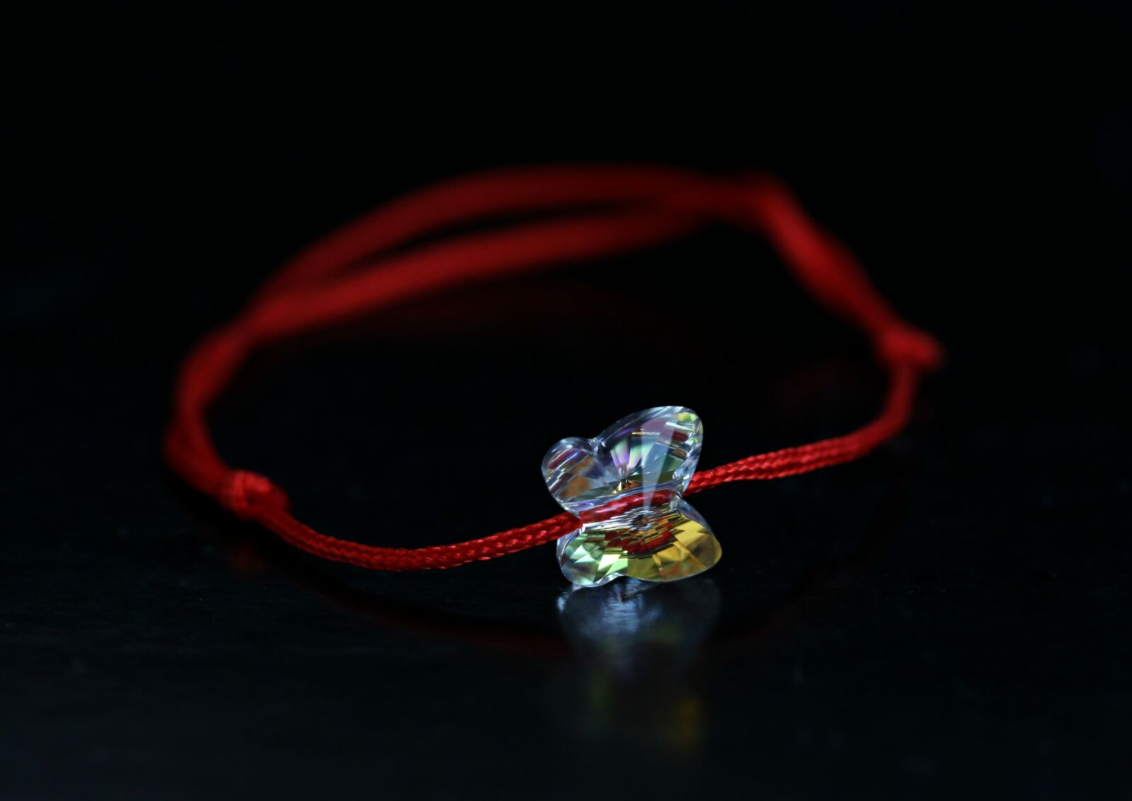 Canon EF-S 60mm F2.8 Macro USM sample photo. Bracelet, butterfly, red photography