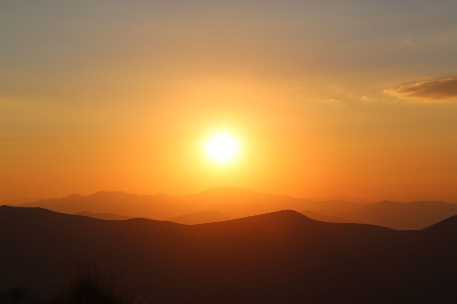Canon EF 24-105mm F4L IS USM sample photo. Sunset, mountains, silhouette photography