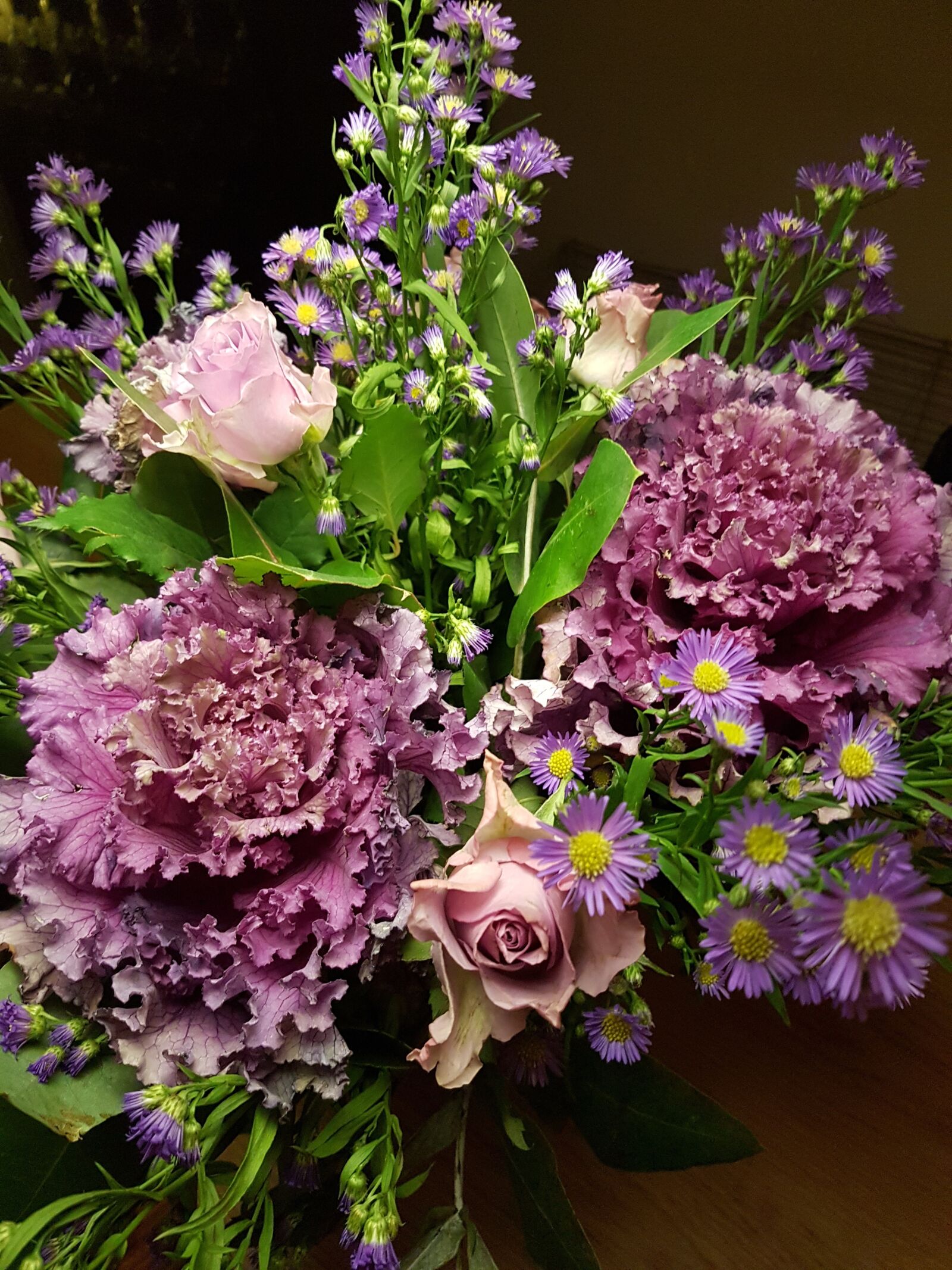 Samsung Galaxy S7 Edge sample photo. Bouquet, flowers, purple photography