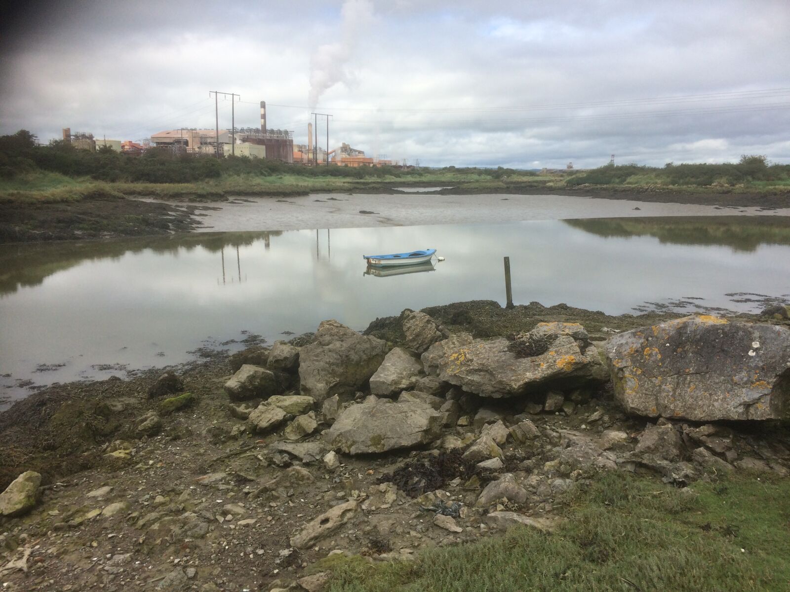 iPhone 5s back camera 4.15mm f/2.2 sample photo. Boat, inlet, tranquility photography