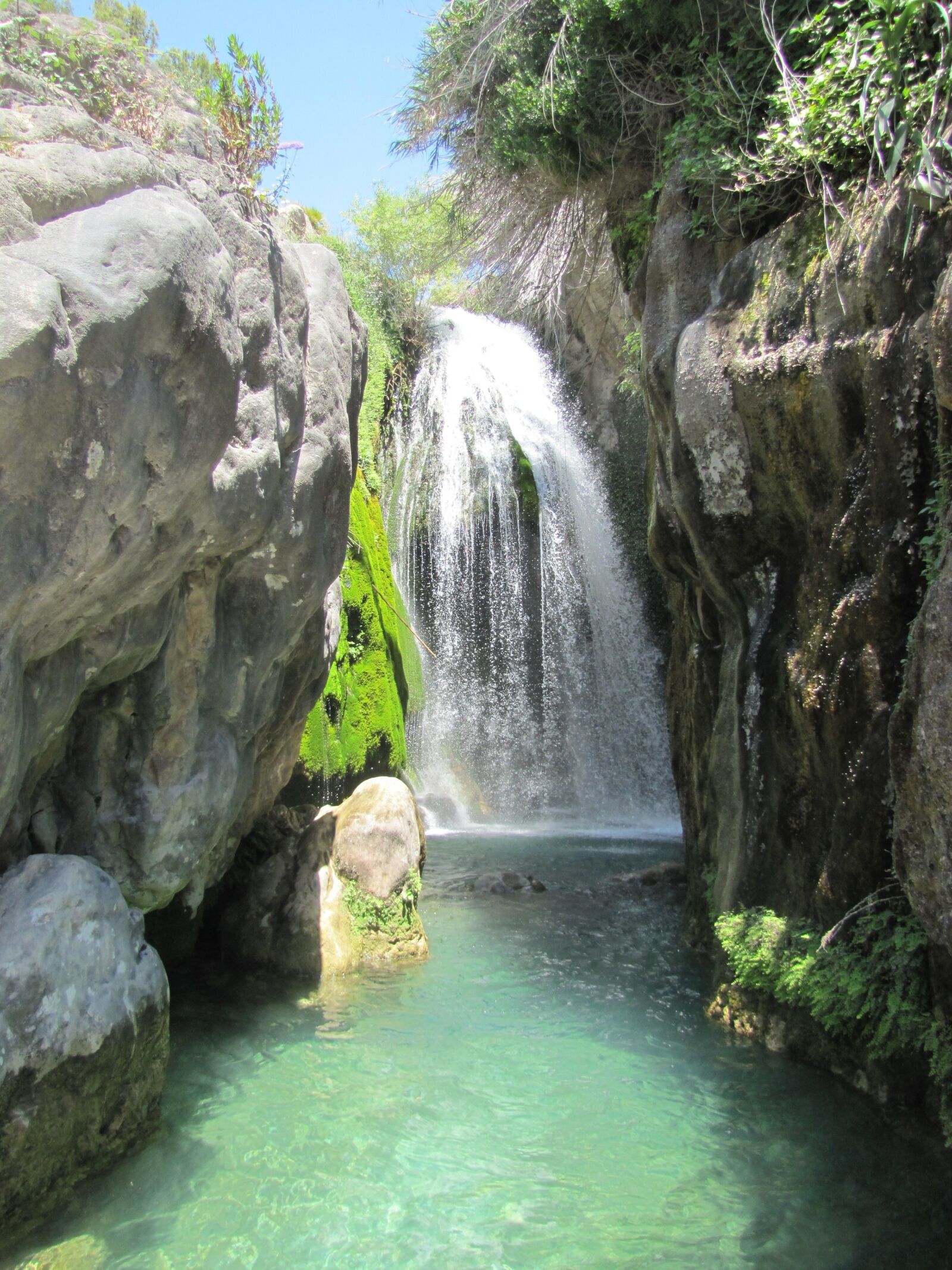 Canon PowerShot SX20 IS sample photo. Waterfall, water, rocks photography