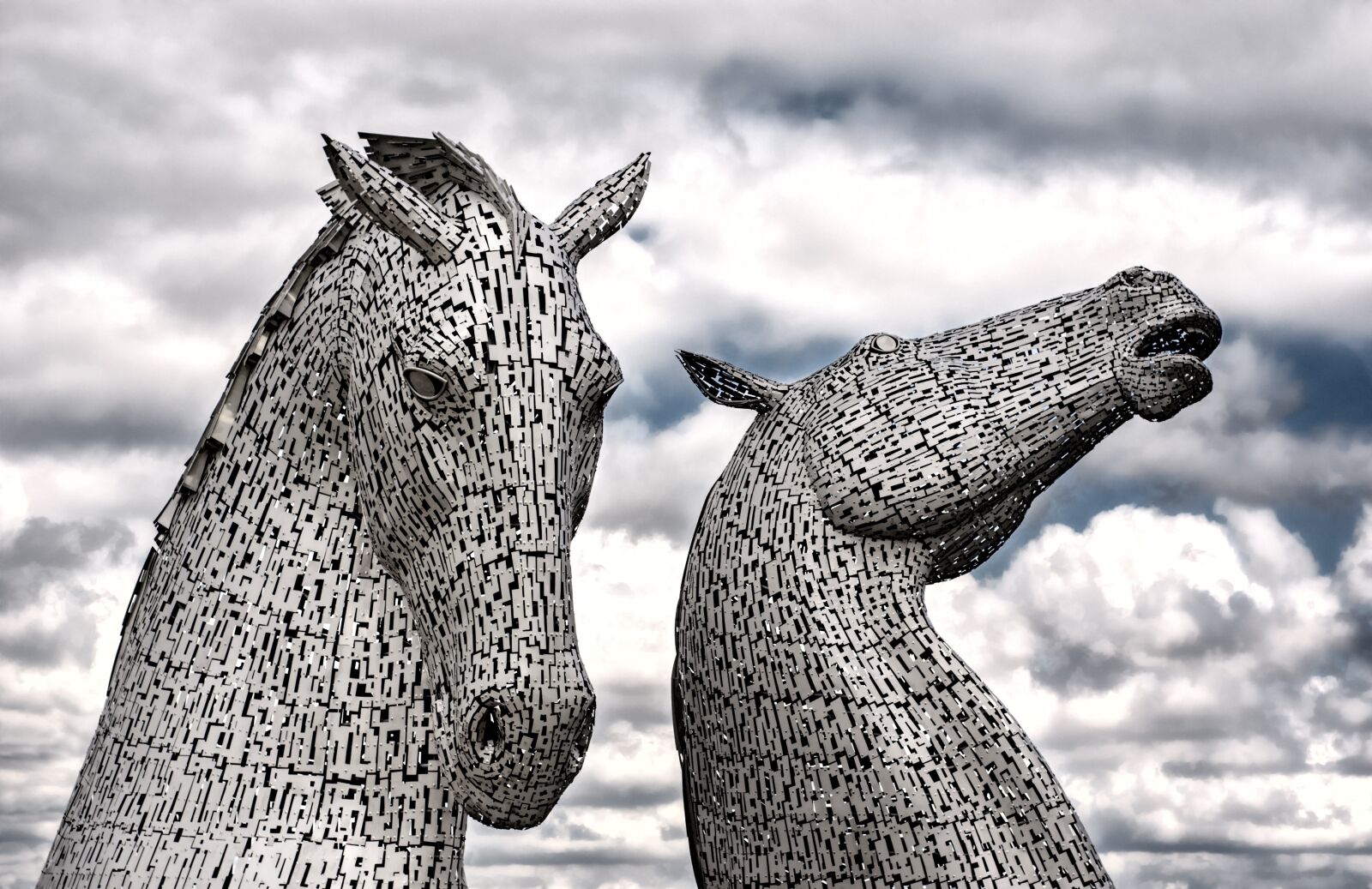 Nikon D80 sample photo. Kelpies, falkirk, horse photography