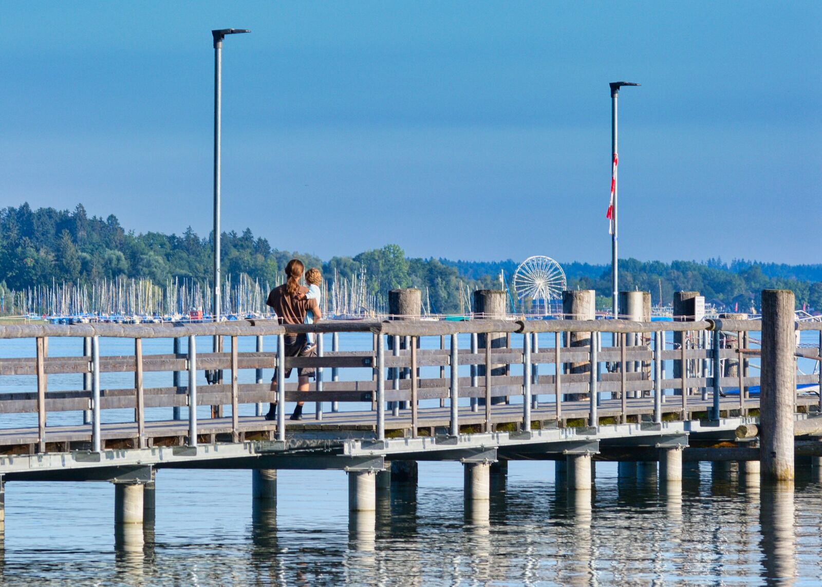 Nikon D7100 sample photo. Boardwalk, pier, father photography