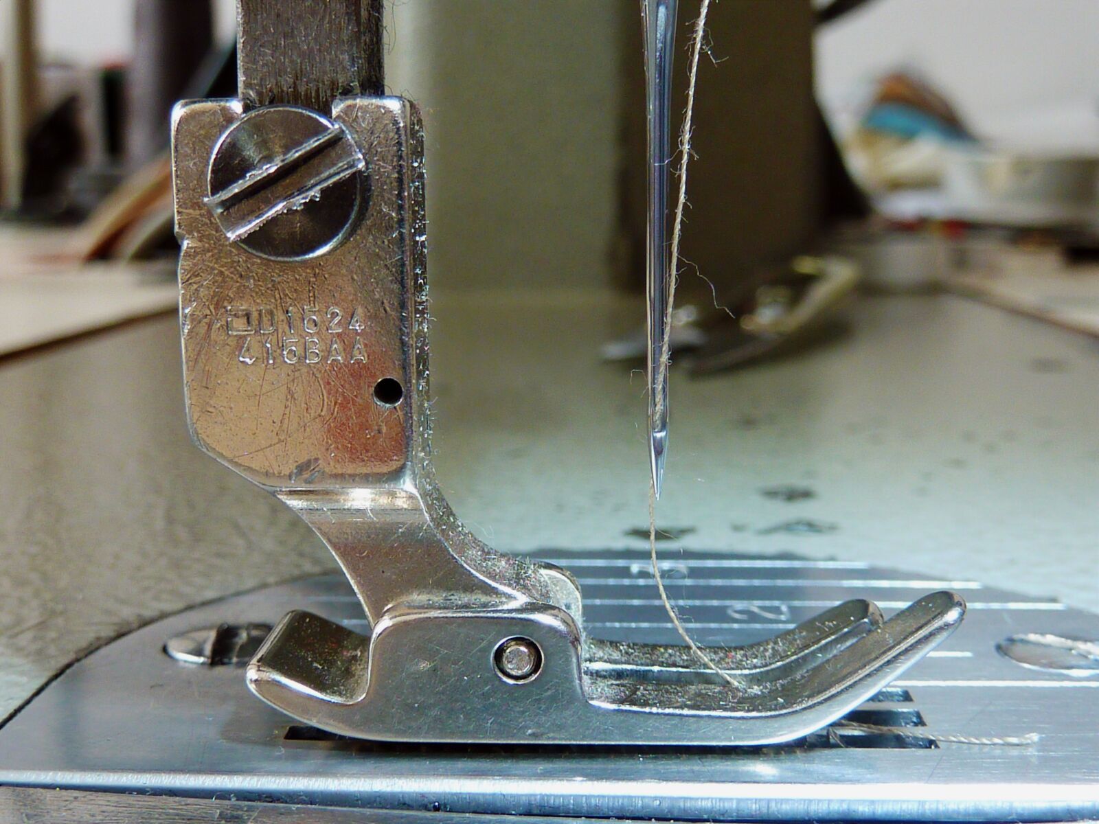 Panasonic DMC-TZ7 sample photo. Sew, sewing machine, presser photography