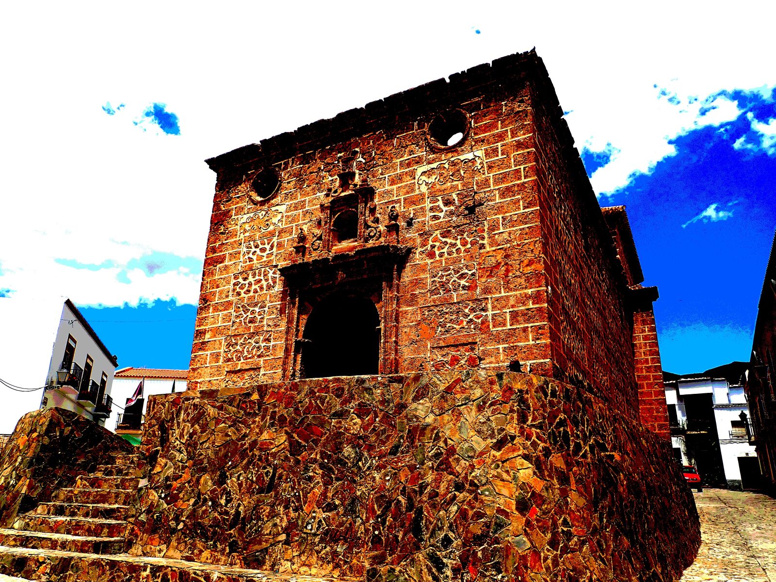 Olympus TG-5 sample photo. Church, almócita, almeria photography