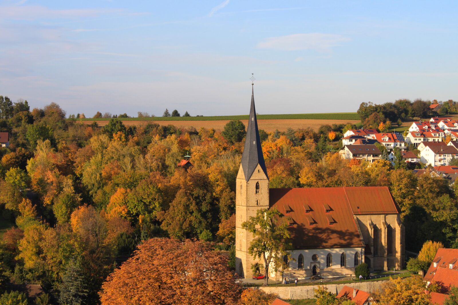 Canon EOS 500D (EOS Rebel T1i / EOS Kiss X3) sample photo. Marbach, autumn, landscape photography