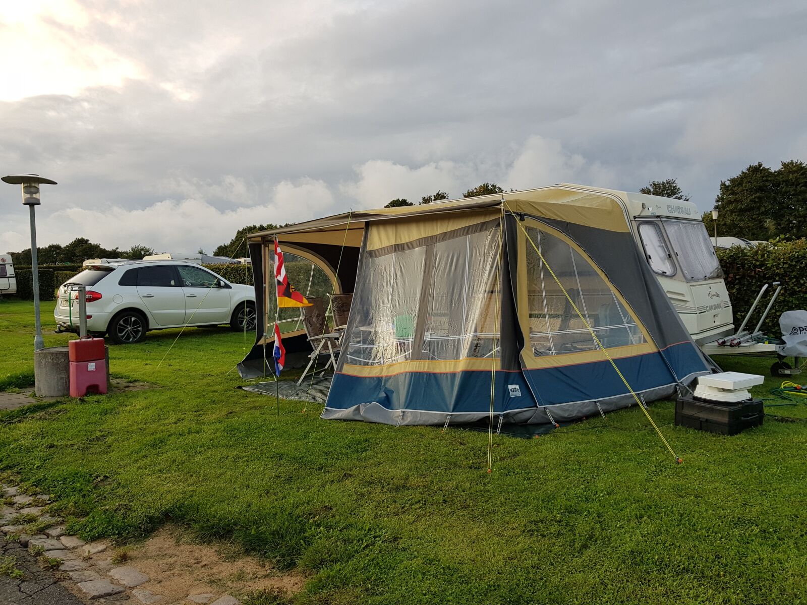 Samsung Galaxy S8+ sample photo. Campsite, caravan, denmark photography