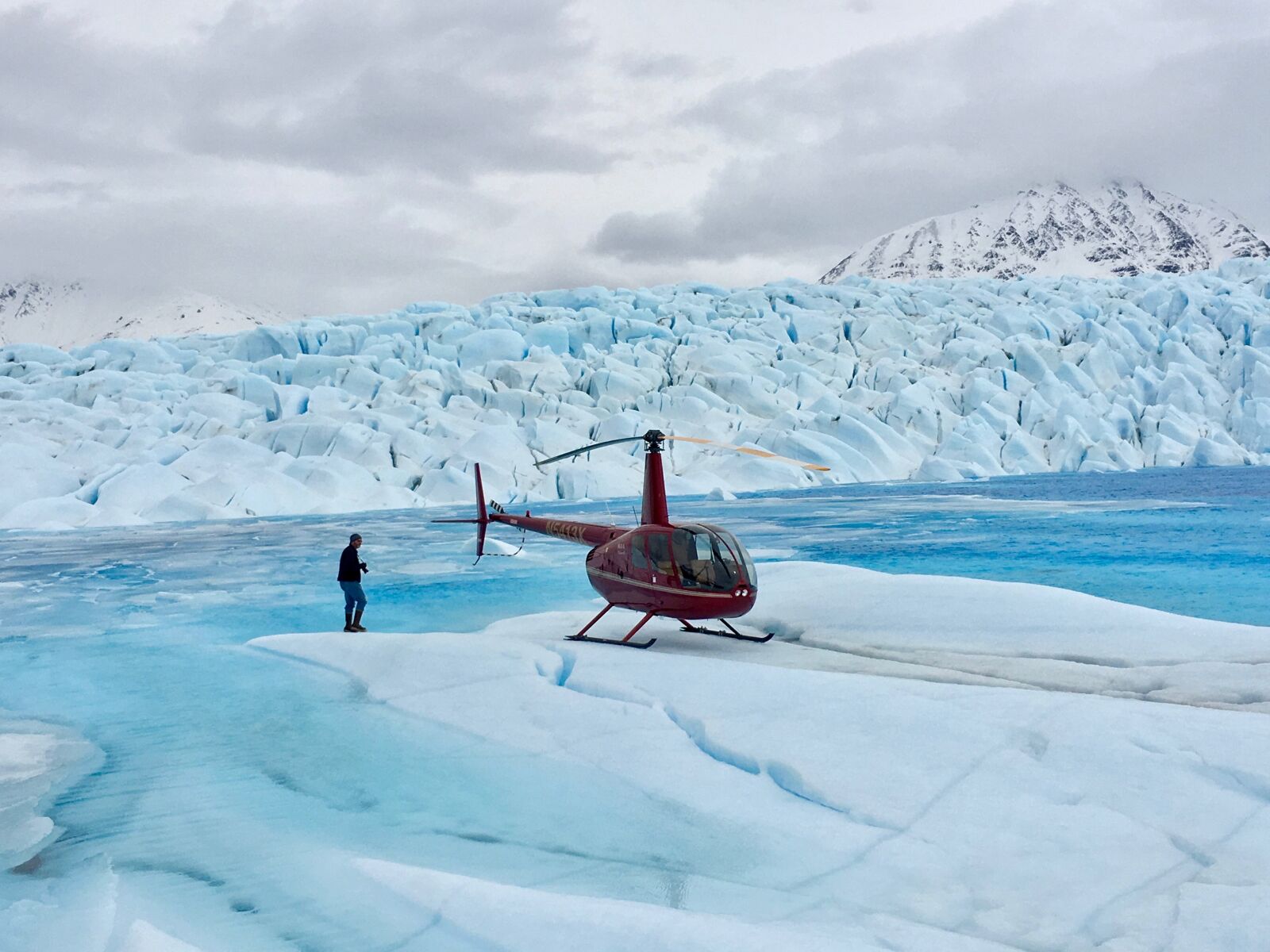 iPhone 6s Plus back camera 4.15mm f/2.2 sample photo. Alaska, glacier, snow photography