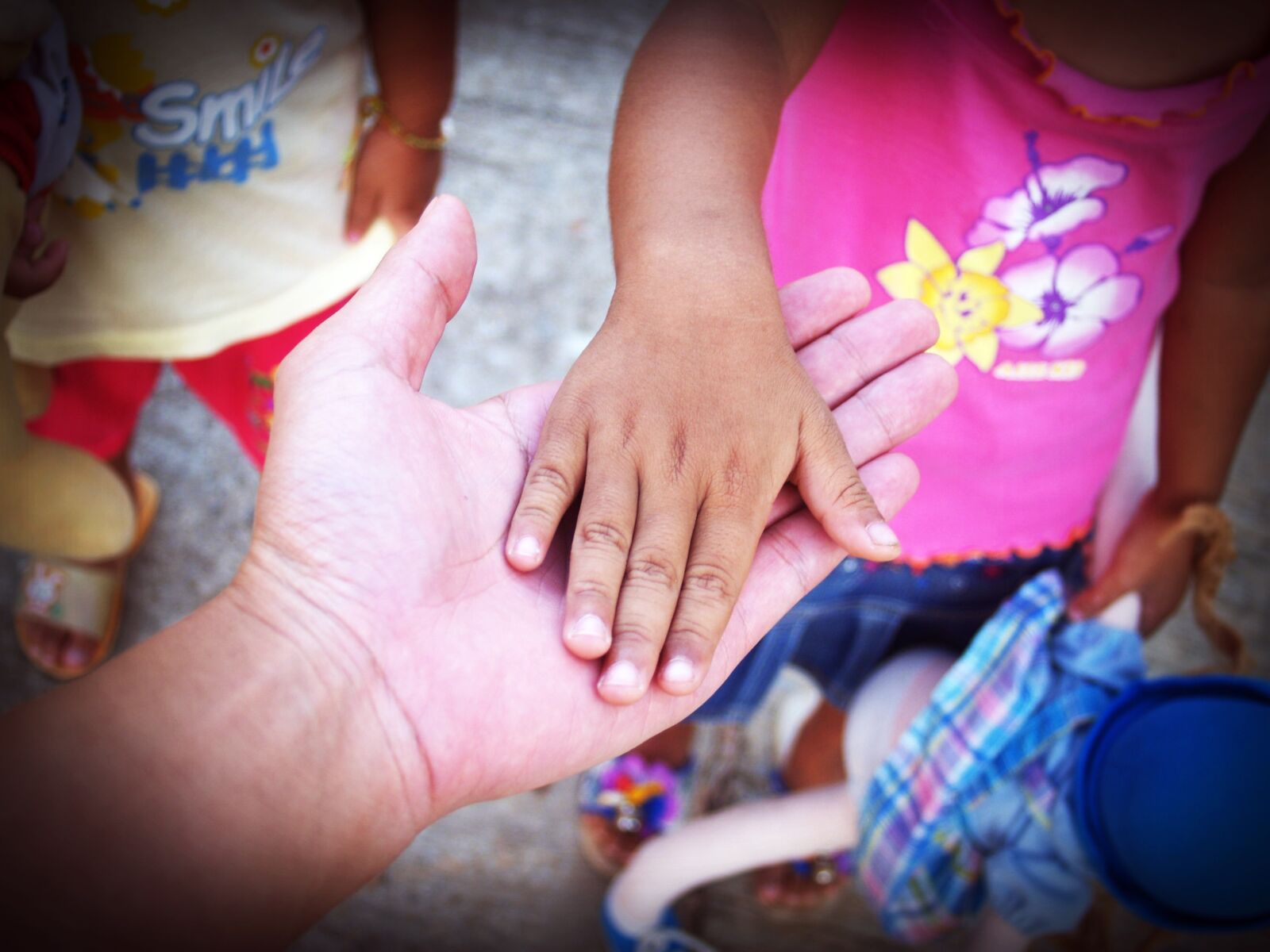 Olympus E-300 (EVOLT E-300) sample photo. Hand, hold, care photography