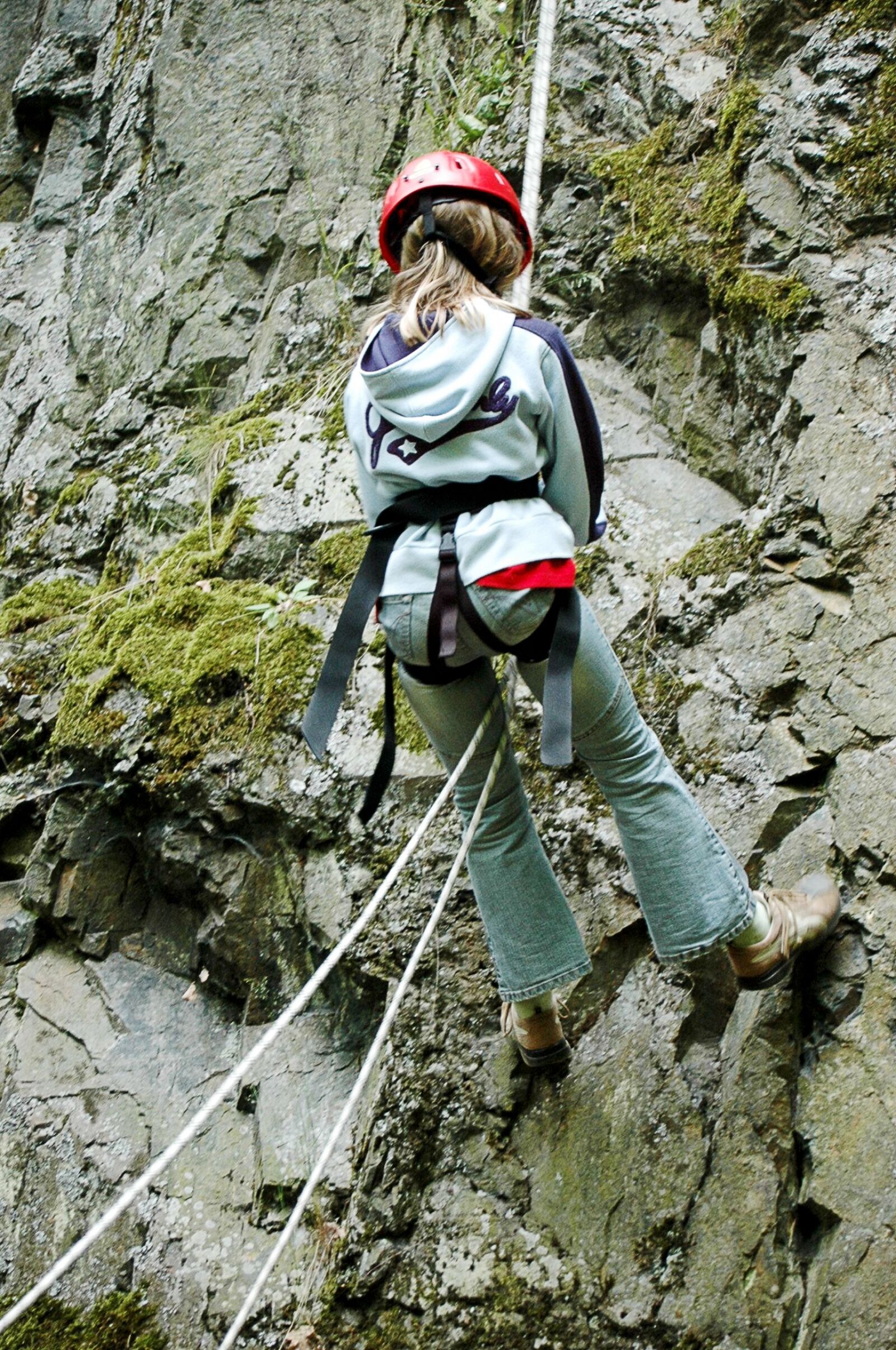 Nikon D70 sample photo. Climbing, abseil, steep photography