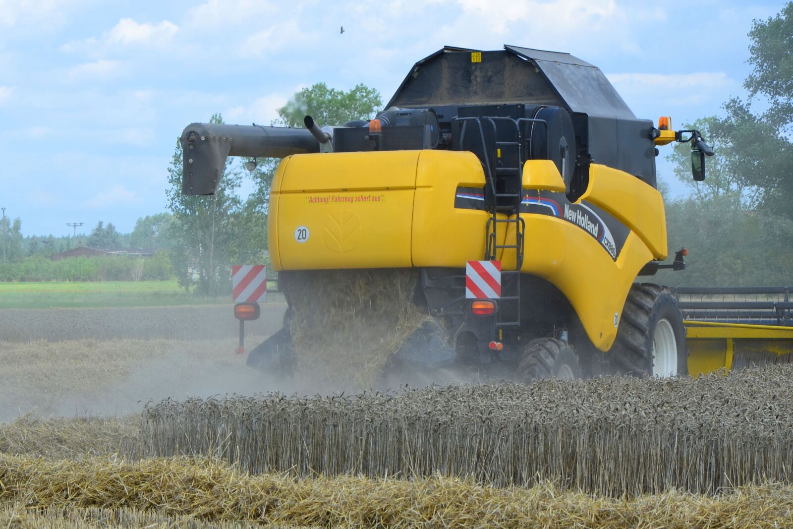 Nikon D5100 sample photo. Combine harvester, harvest, barley photography