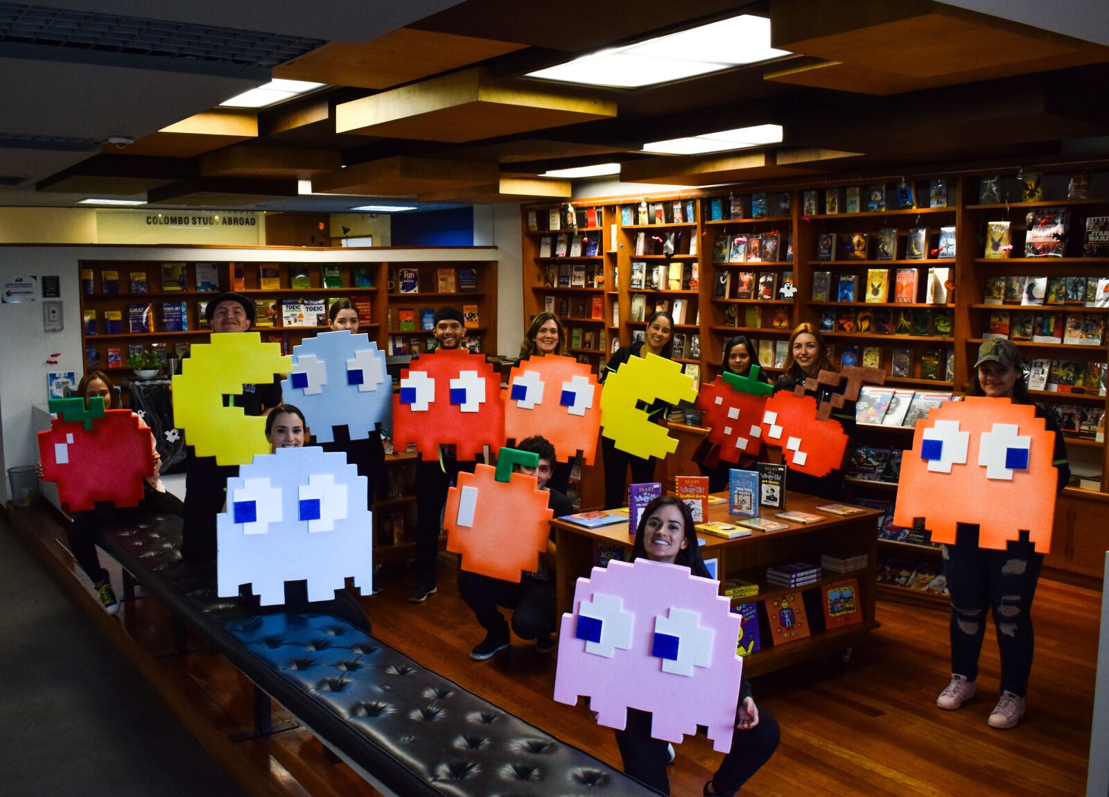 Nikon D5300 sample photo. Packman, library, books photography