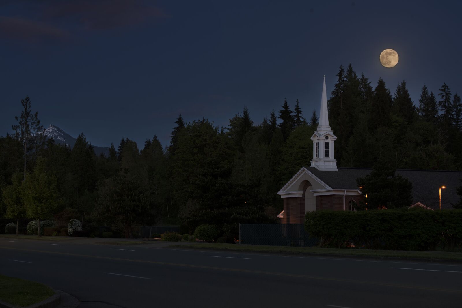 Nikon D750 sample photo. Church, moon, night photography