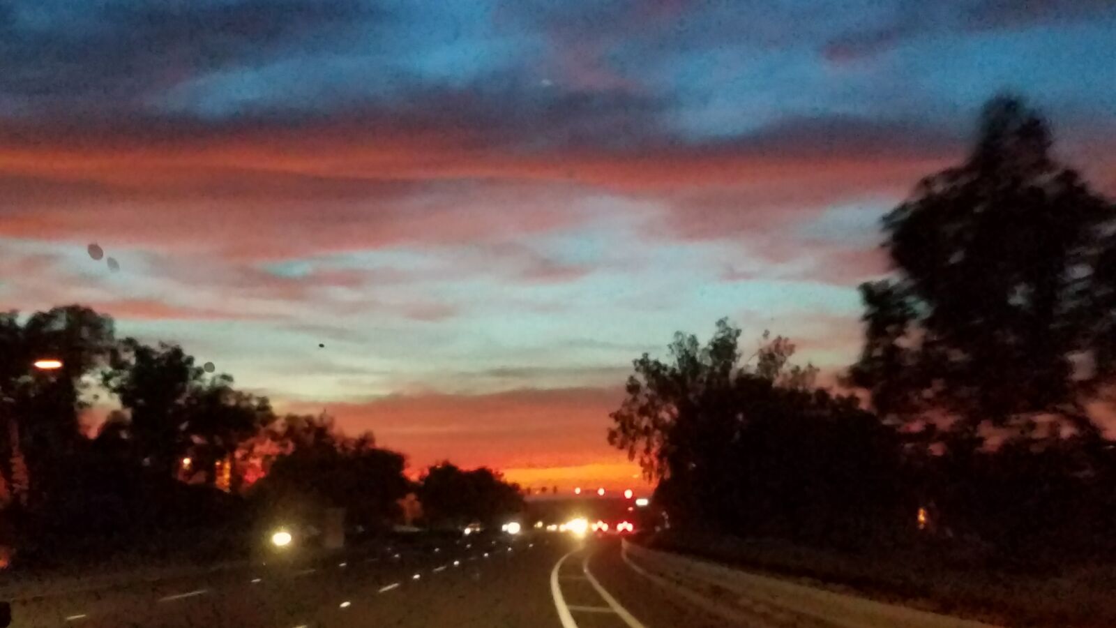 Samsung Galaxy S7 sample photo. Colorful, sunset, road photography