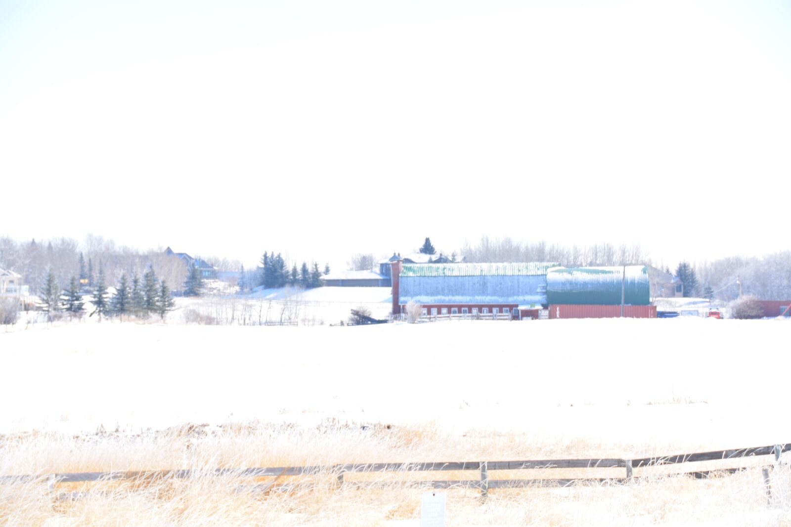 Nikon D5200 sample photo. Farm, winter, landscape photography