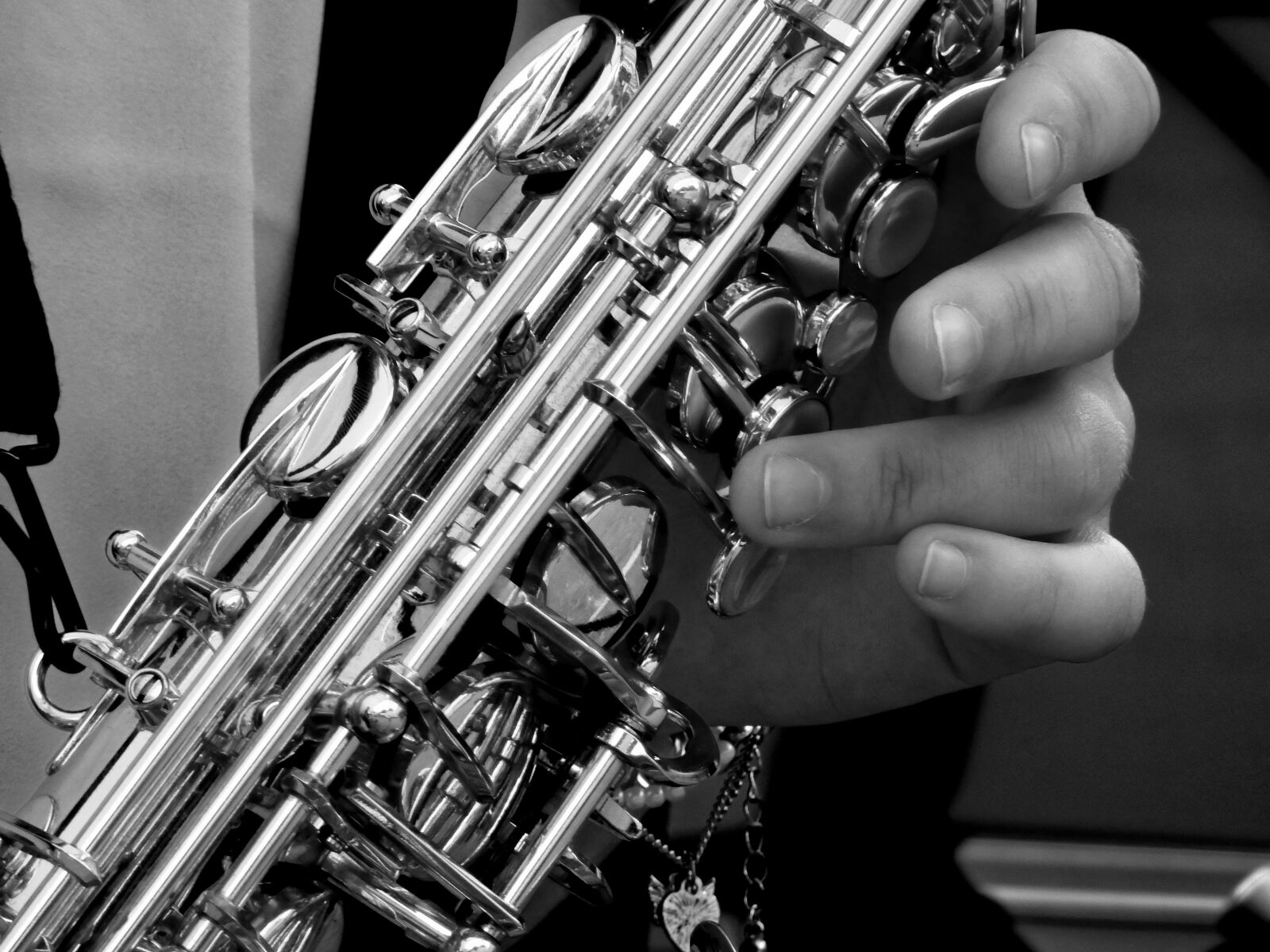 Nikon Coolpix P900 sample photo. Music, saxophone, instrument photography