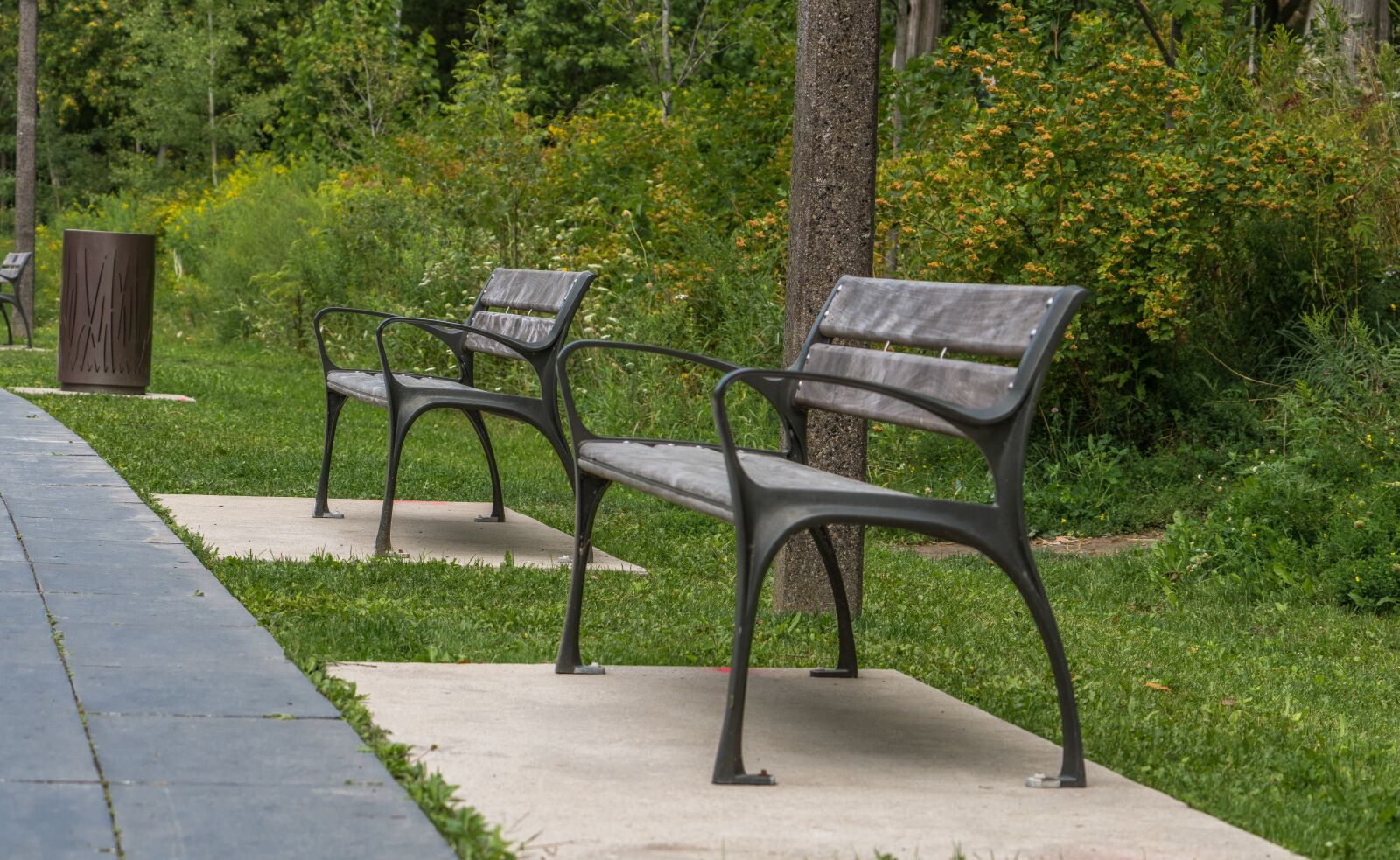 Sony a6500 + Sony FE 70-200mm F4 G OSS sample photo. Bench, nature, park photography