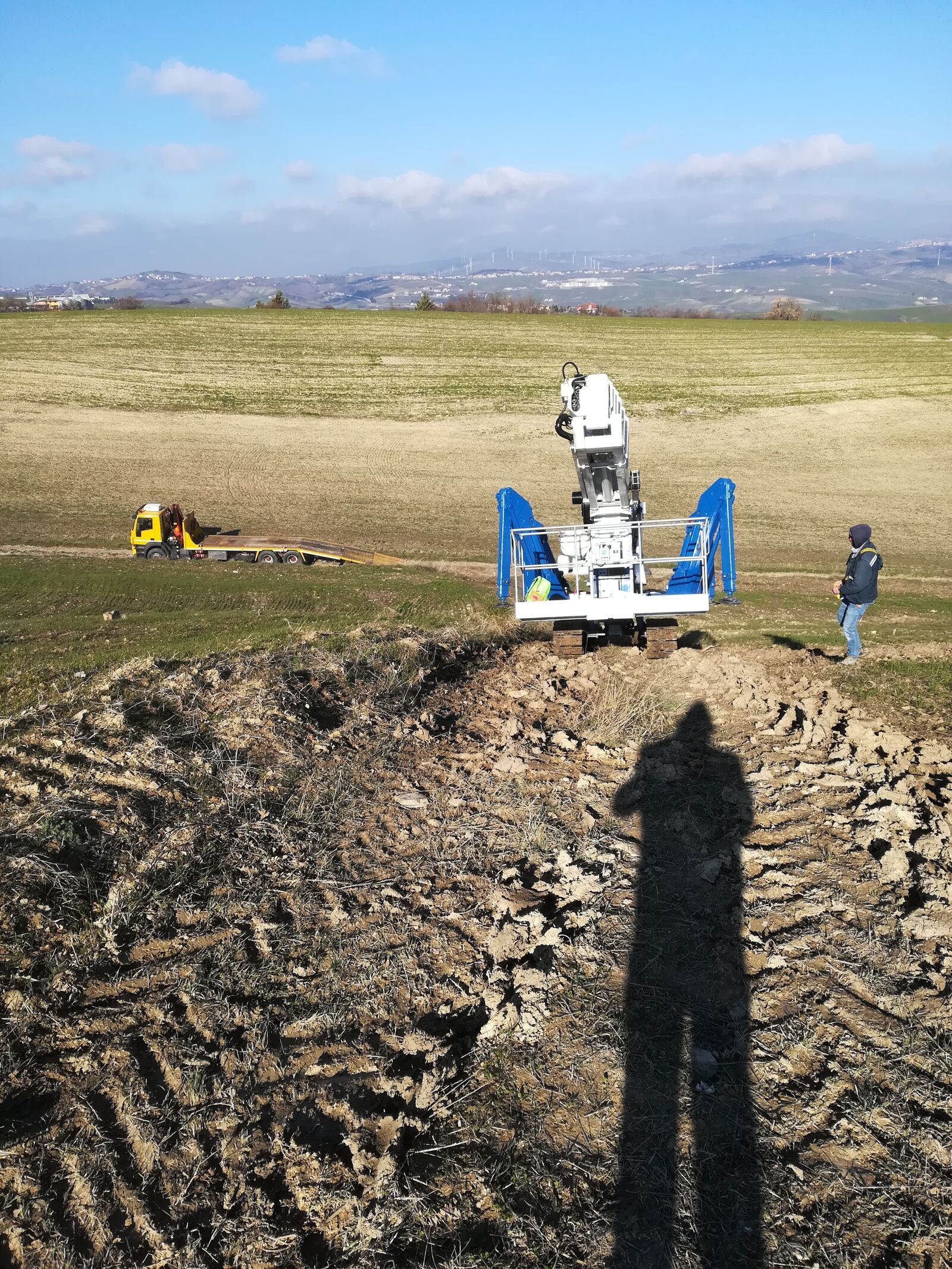 HUAWEI PRA-LX1 sample photo. Wind farm, hill, sky photography