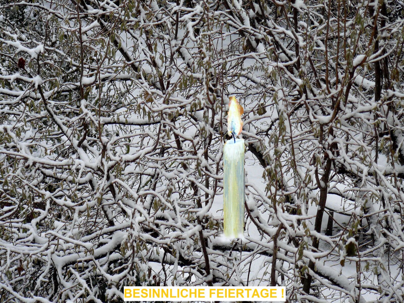Panasonic DMC-FZ8 sample photo. Christmas, candle, snow photography