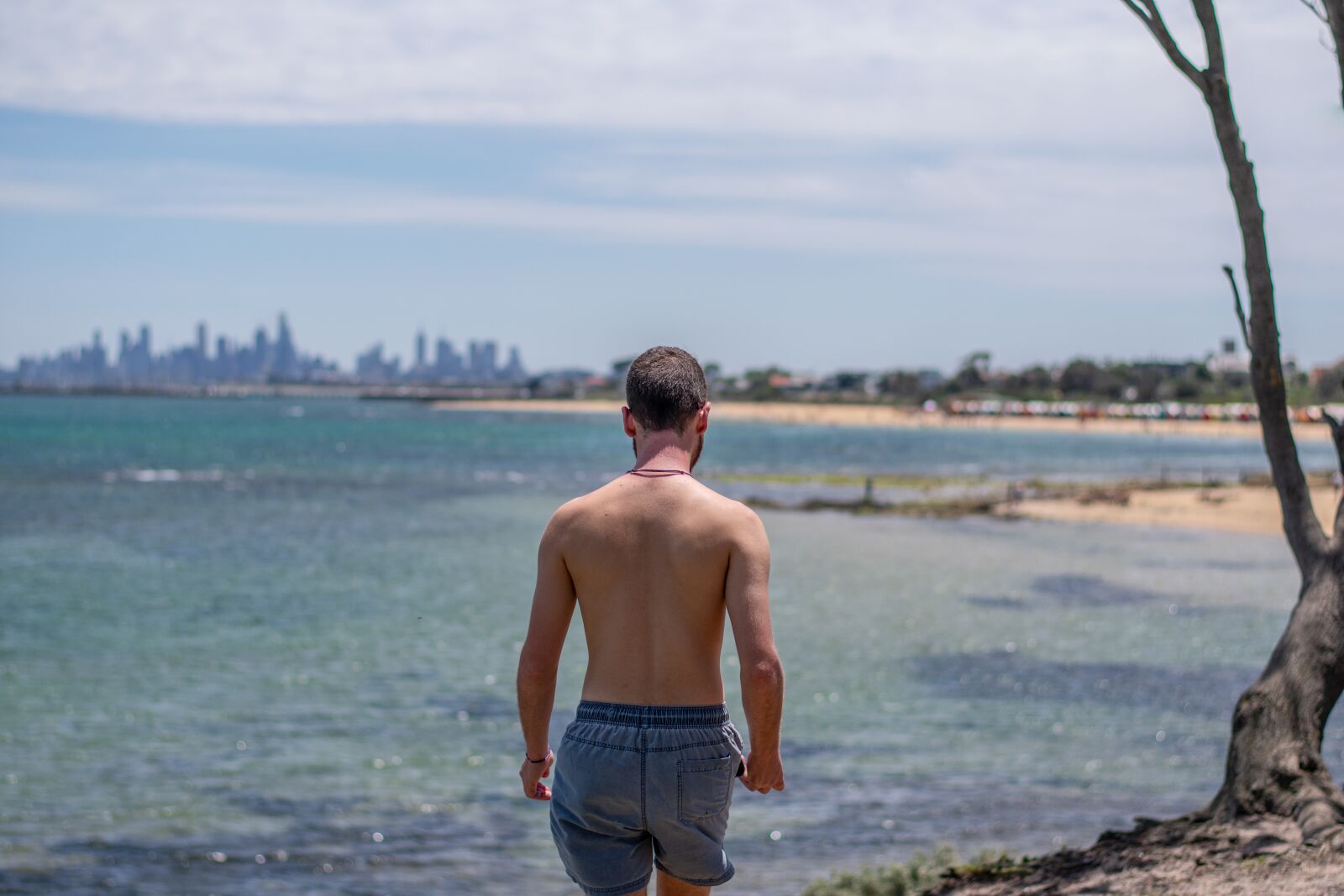 Nikon D3400 sample photo. Boy, beach, ocean photography
