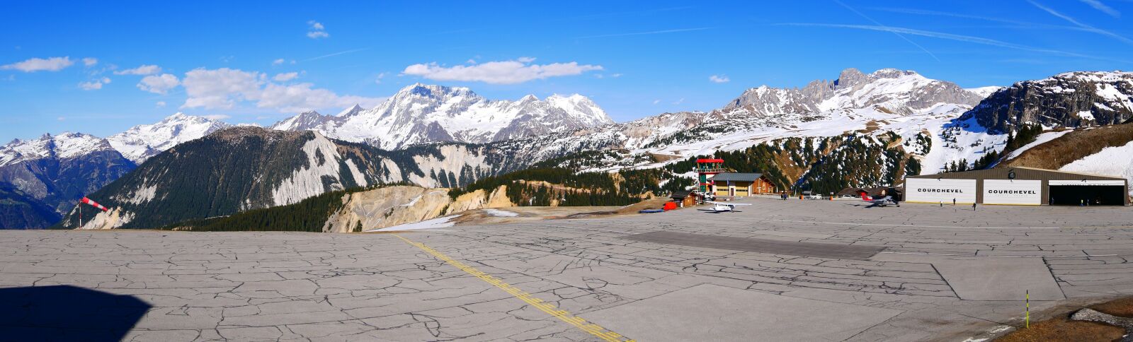 Panasonic DMC-G70 sample photo. Airport, courchevel, aviation photography