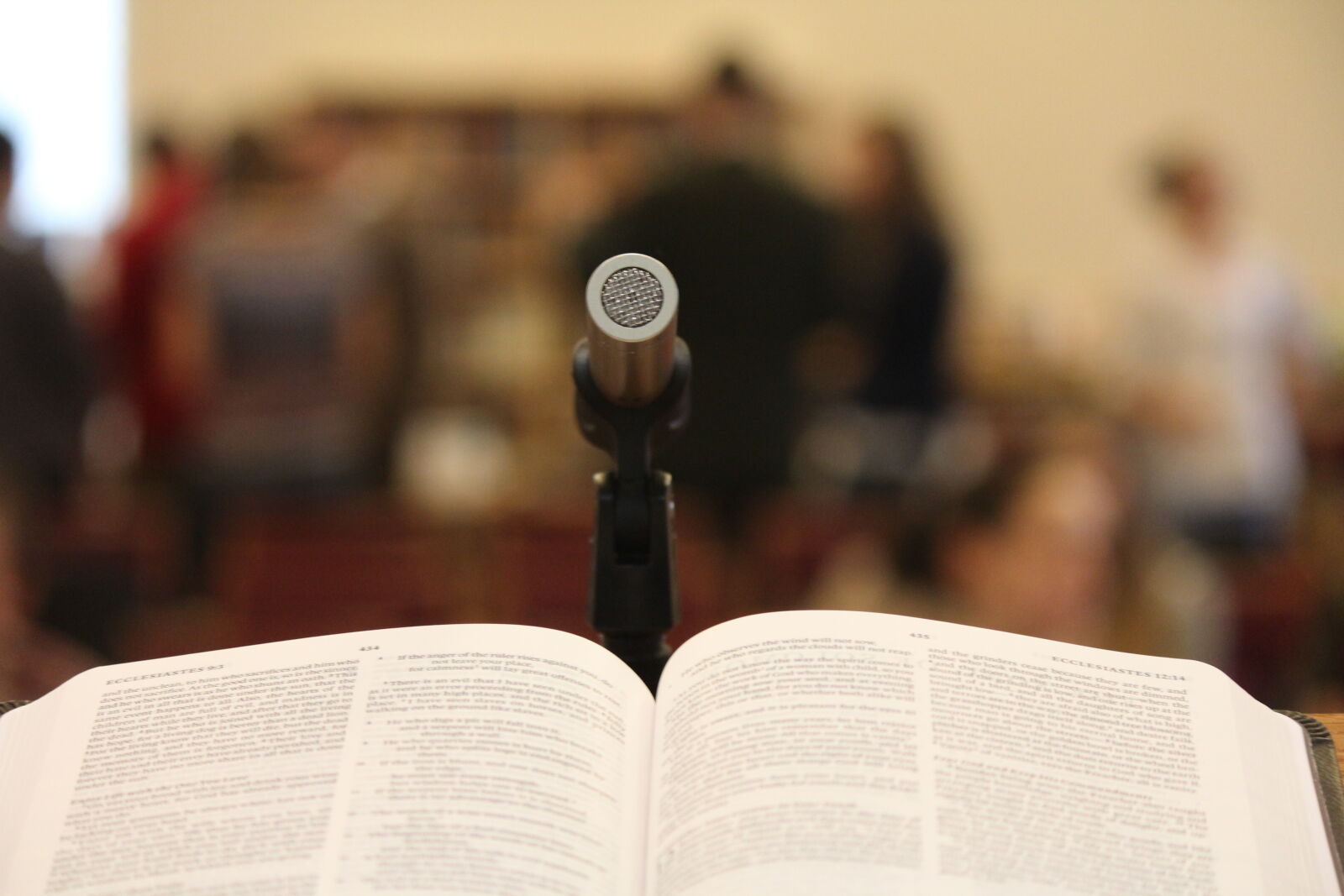 Canon EF-S 55-250mm F4-5.6 IS II sample photo. Bible, book, event, lecture photography
