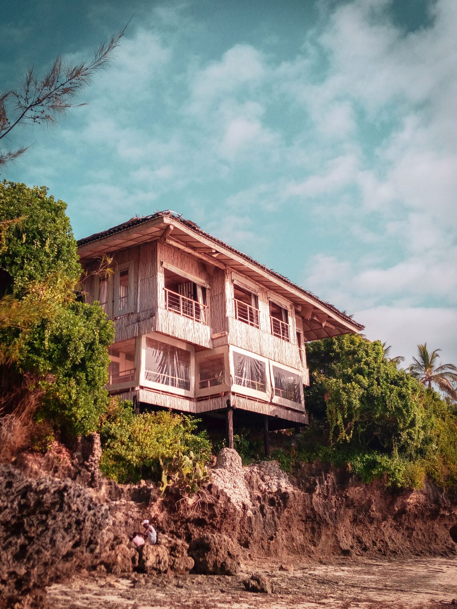 TECNO MOBILE LIMITED TECNO CF7 sample photo. Wooden architecture, rocks, structure photography