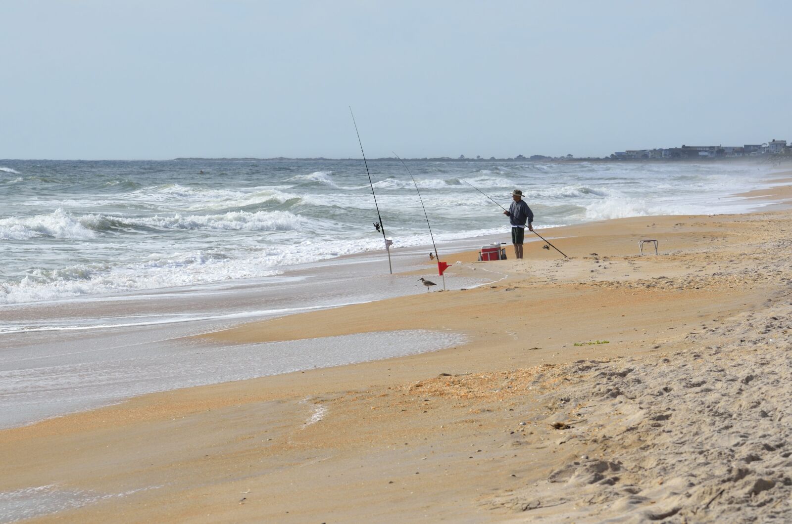 Nikon D7000 sample photo. Surf fishing, fisherman, ocean photography