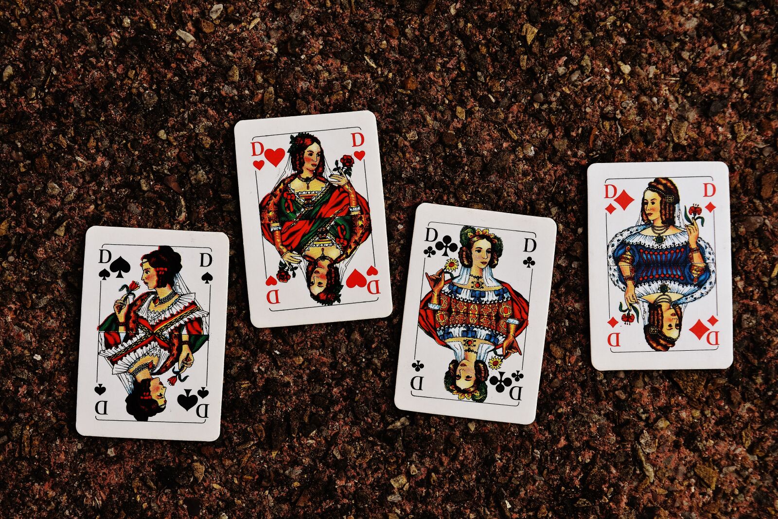 Nikon D7200 sample photo. Playing cards, lady, four photography