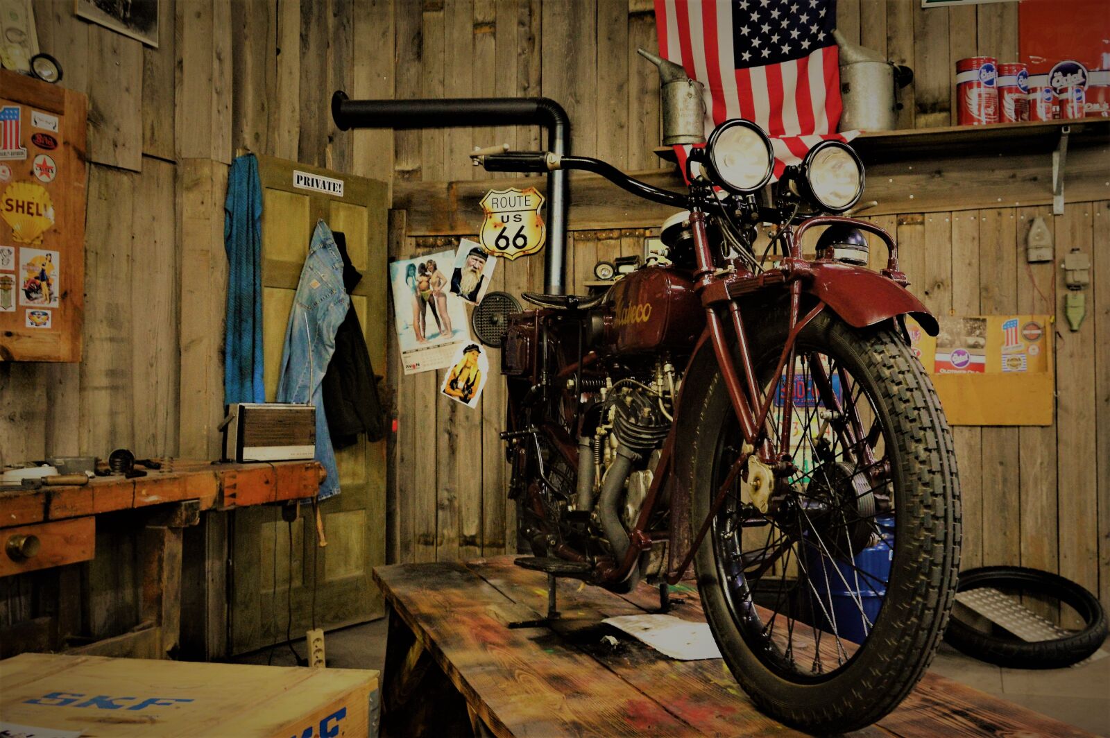 Nikon D3200 sample photo. Garage, motorcycle, workshop photography