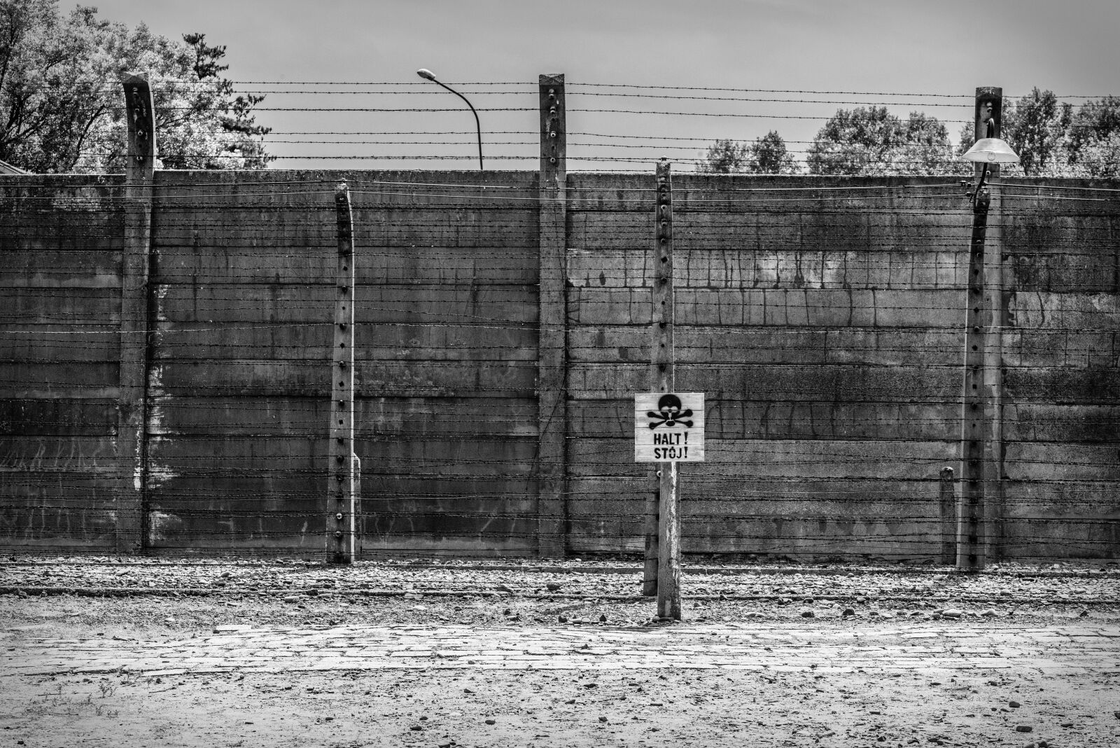 Nikon D610 sample photo. Auschwitz, birkenau, electric fence photography