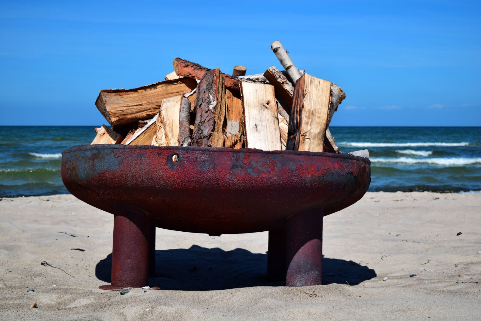 Nikon D5300 sample photo. Fire bowl, most beach photography