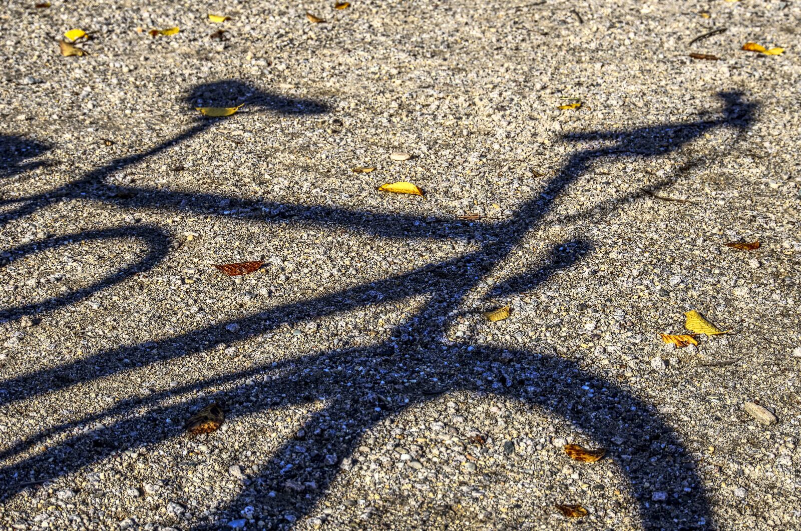 Sony a6000 sample photo. Bike, shadow, gravel photography