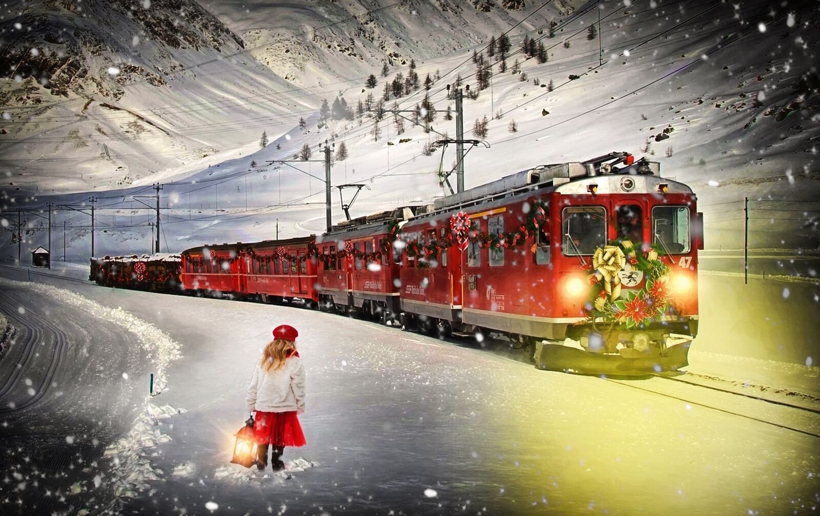 Canon EOS 350D (EOS Digital Rebel XT / EOS Kiss Digital N) sample photo. Polar express, train, christmas photography