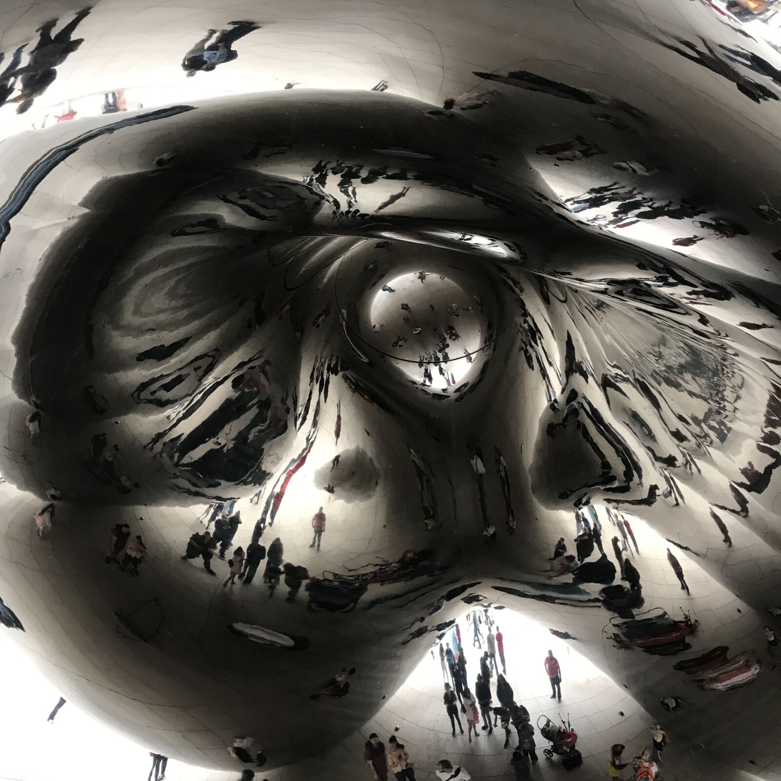 iPhone 7 Plus back dual camera 3.99mm f/1.8 sample photo. Reflection, bean, sculpture photography