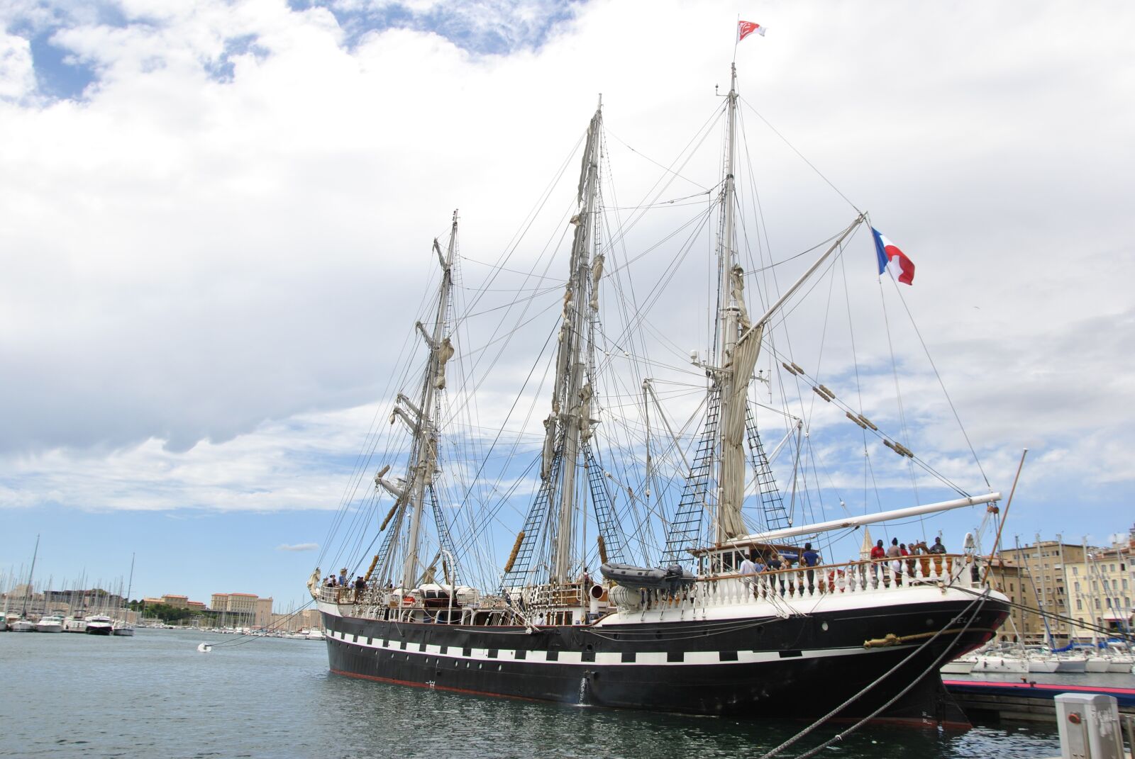 Nikon D3000 sample photo. Sailing ship, marseille, france photography