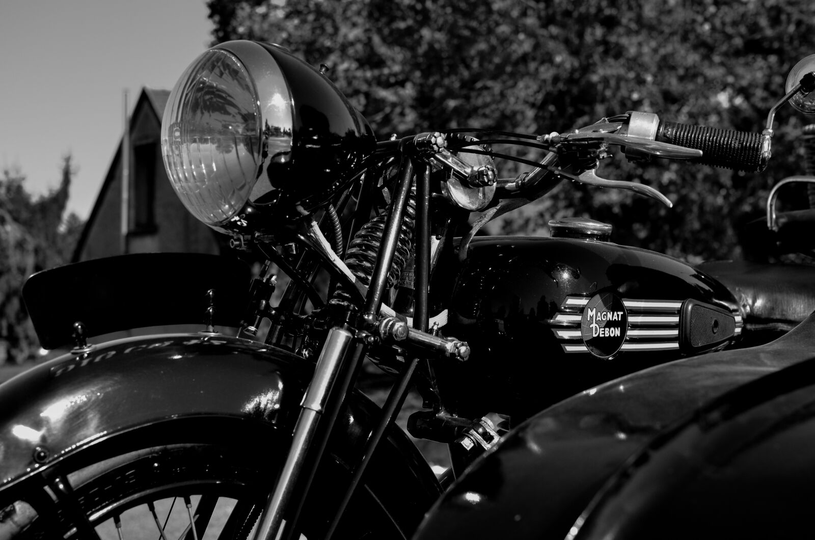 Nikon D7000 sample photo. Motorcycle, black and white photography