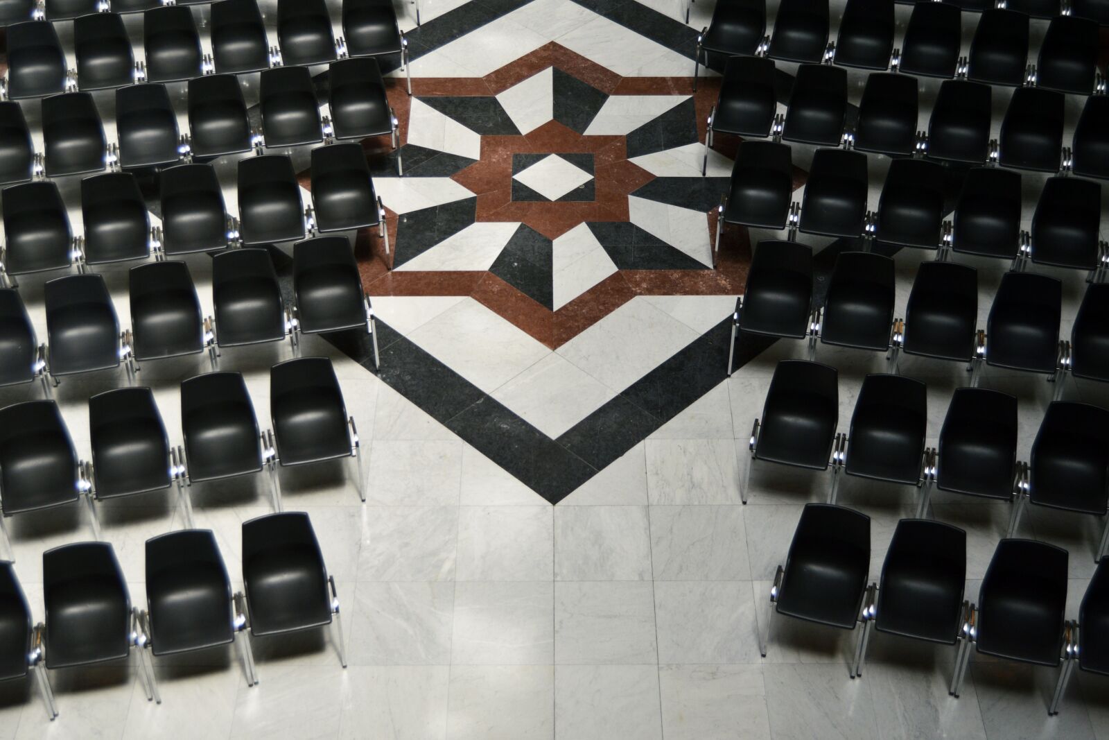 Nikon D3200 sample photo. Chair, row, empty photography